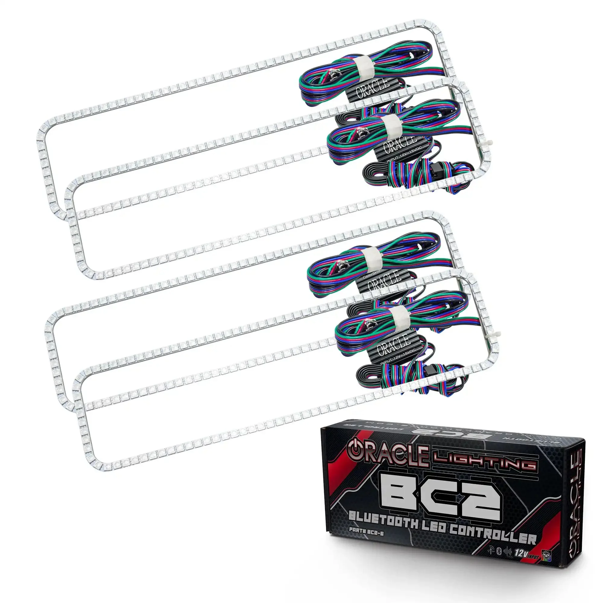 ORACLE Lighting 1988-1998 GMC Sierra LED Dual Headlight Halo Kit - Image 8