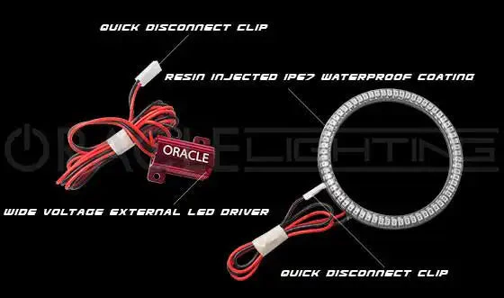 ORACLE Lighting 1992-2006 Hummer H1 LED Surface Mount Headlight Halo Kit - Image 7