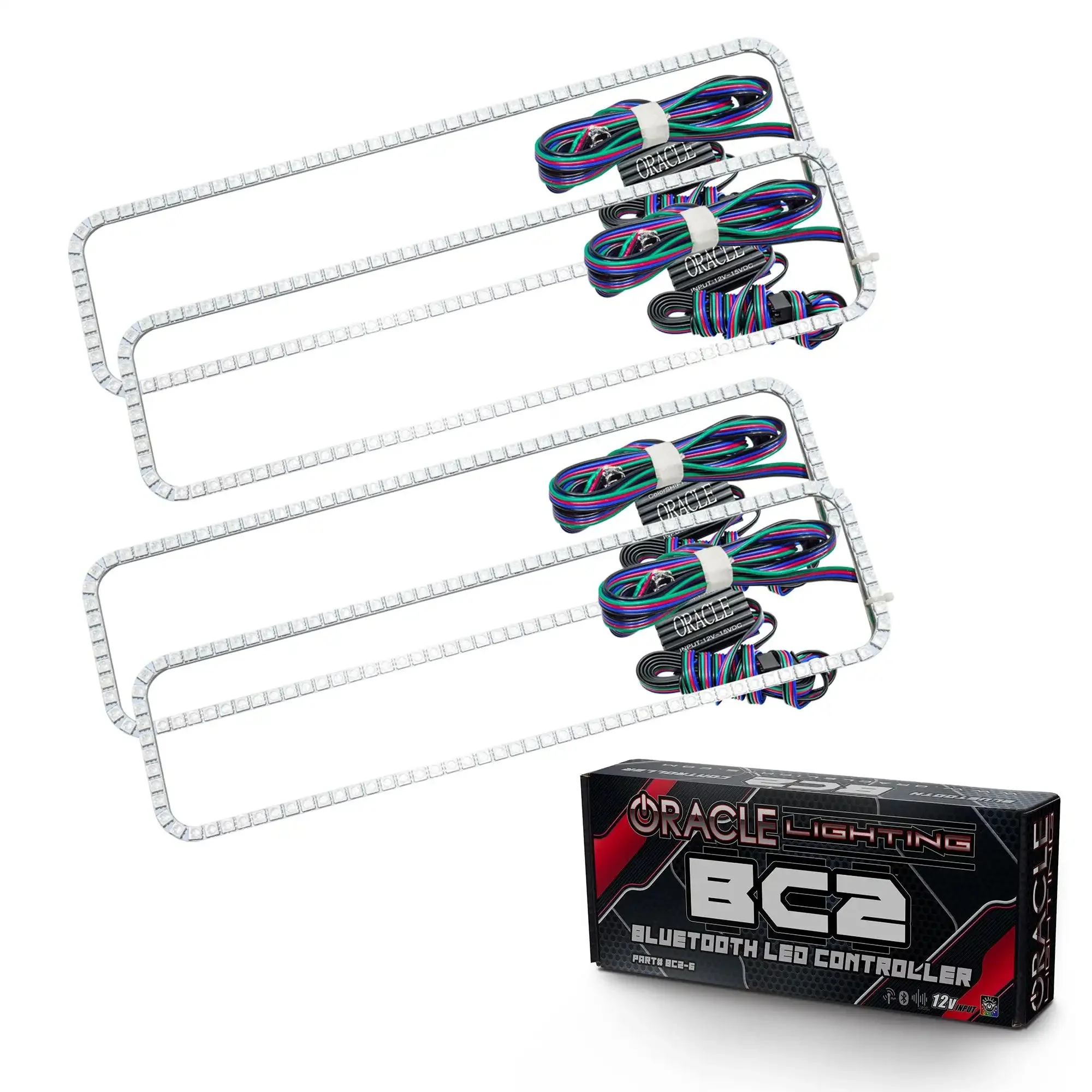 ORACLE Lighting 1995-2000 Chevrolet Tahoe LED Dual Headlight Halo Kit - Image 8