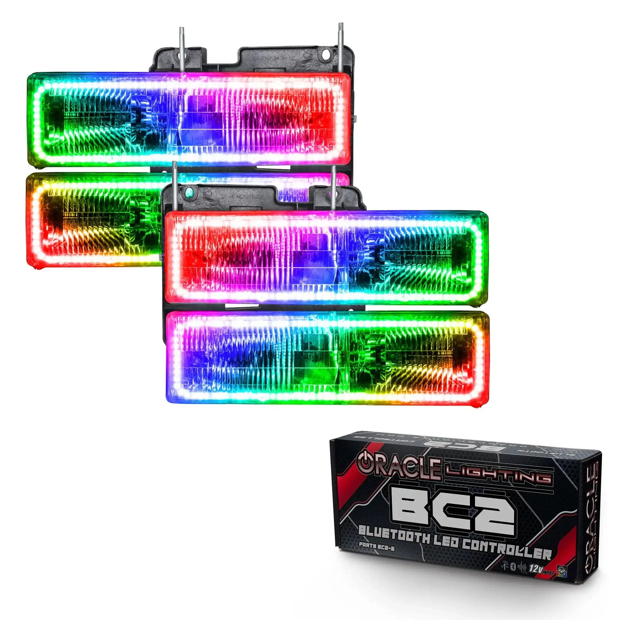 ORACLE Lighting 1995-2000 Chevrolet Tahoe Pre-Assembled Halo Headlights - Image 10