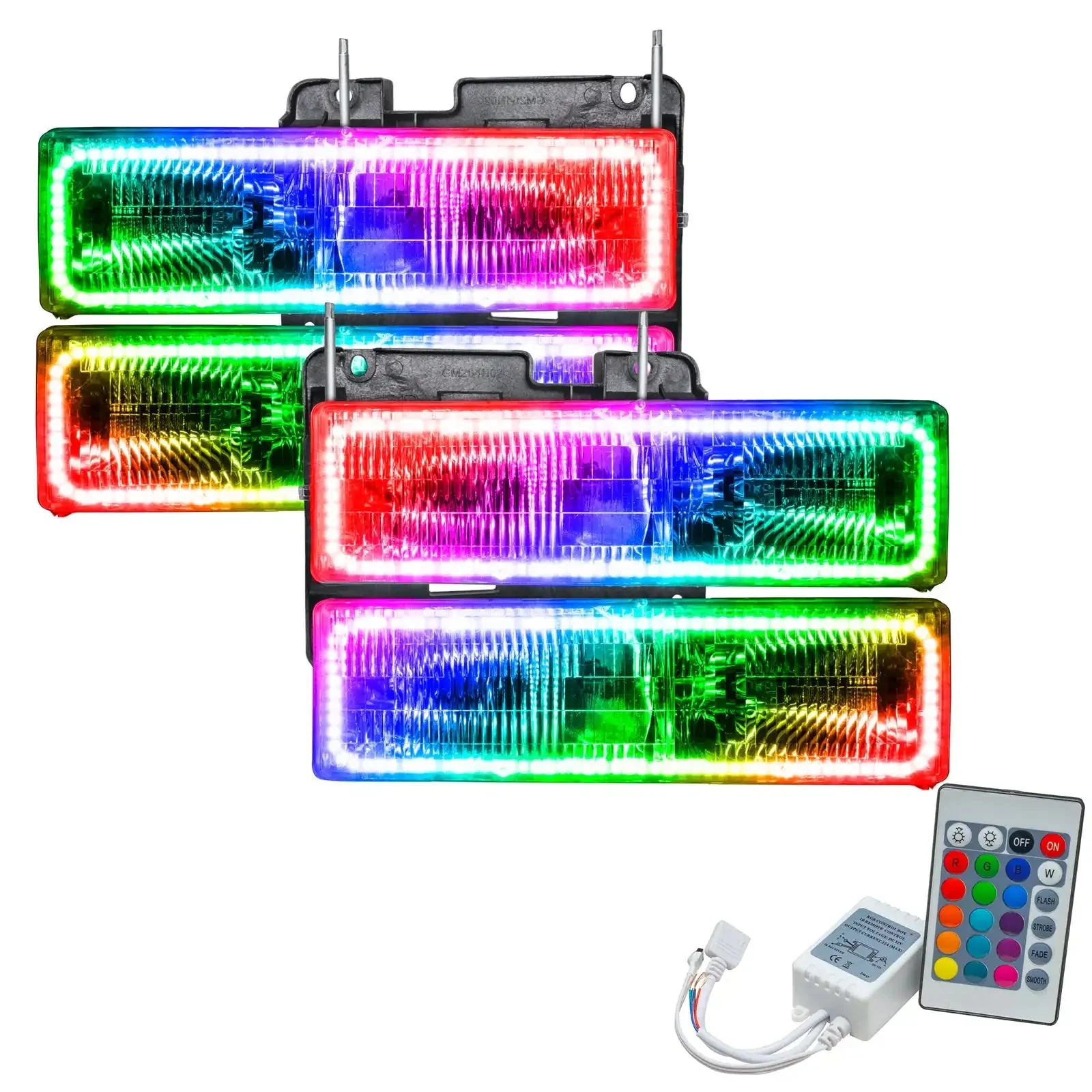 ORACLE Lighting 1995-2000 Chevrolet Tahoe Pre-Assembled Halo Headlights - Image 8