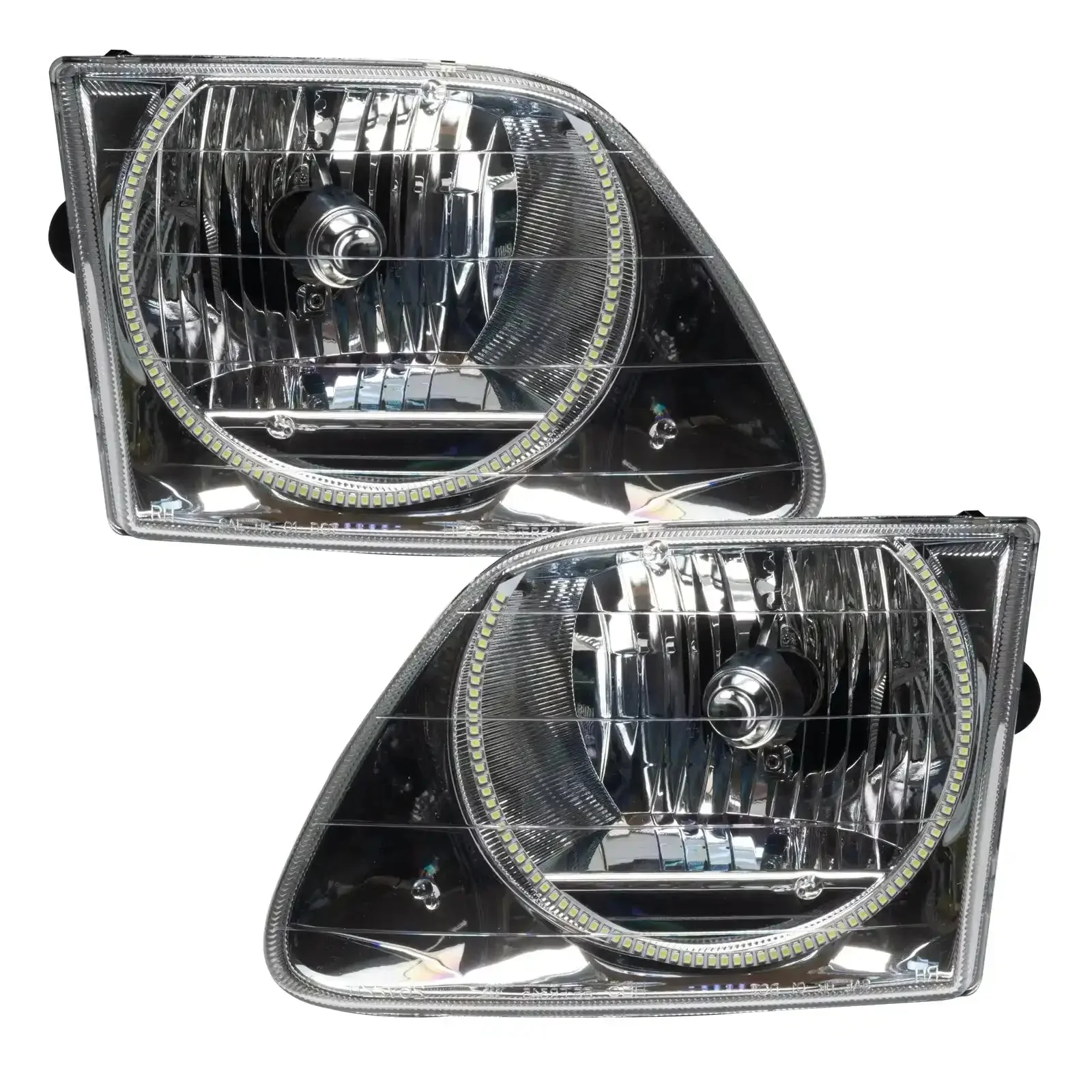 ORACLE Lighting 1997-2003 Ford F-150/F-250 Super Duty Pre-Assembled Halo Headlights - Chrome Housing - Image 12