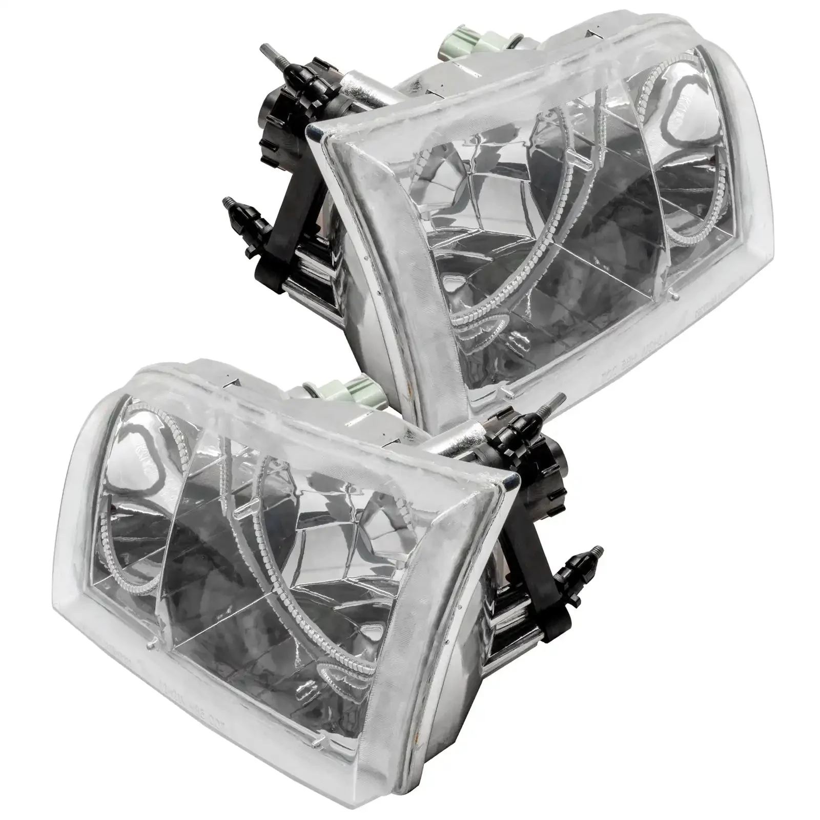 ORACLE Lighting 1998-2011 Ford Crown Victoria Pre-assembled Halo Headlights - Halogen - Chrome Housing - Image 3