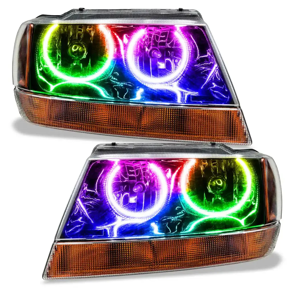 ORACLE Lighting 1999-2004 Jeep Grand Cherokee LED Headlight Halo Kit - Image 11