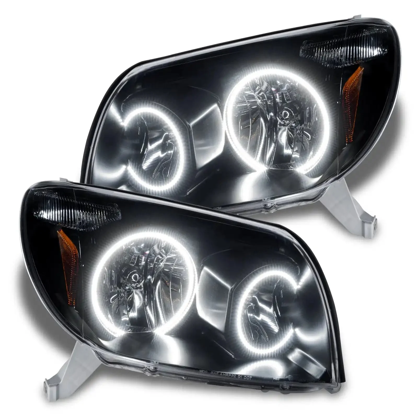 ORACLE Lighting 2003-2005 Toyota 4-Runner Pre-Assembled Halo Headlights - Black Housing - Non HID - Image 6