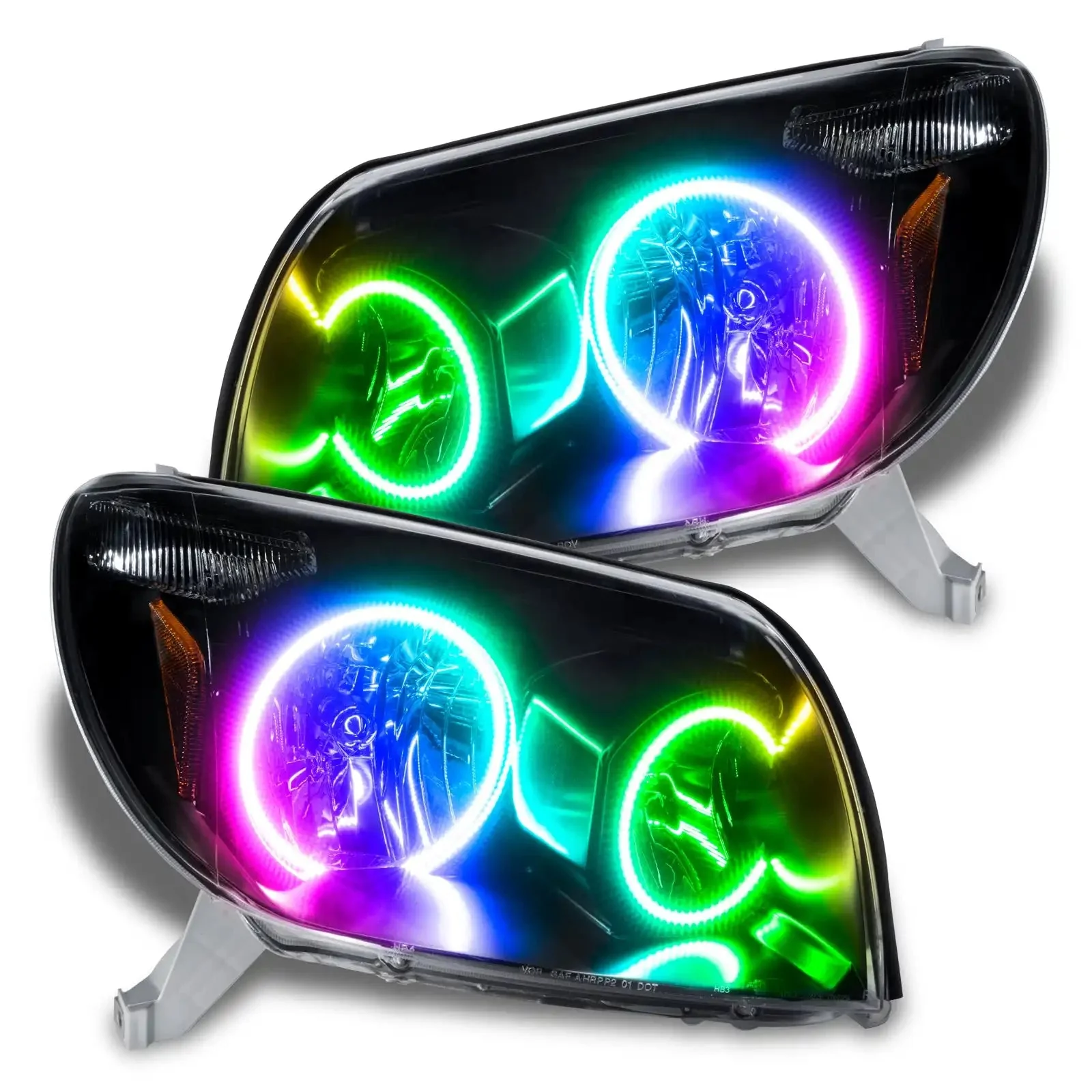 ORACLE Lighting 2003-2005 Toyota 4-Runner Pre-Assembled Halo Headlights - Black Housing - Non HID - Image 7