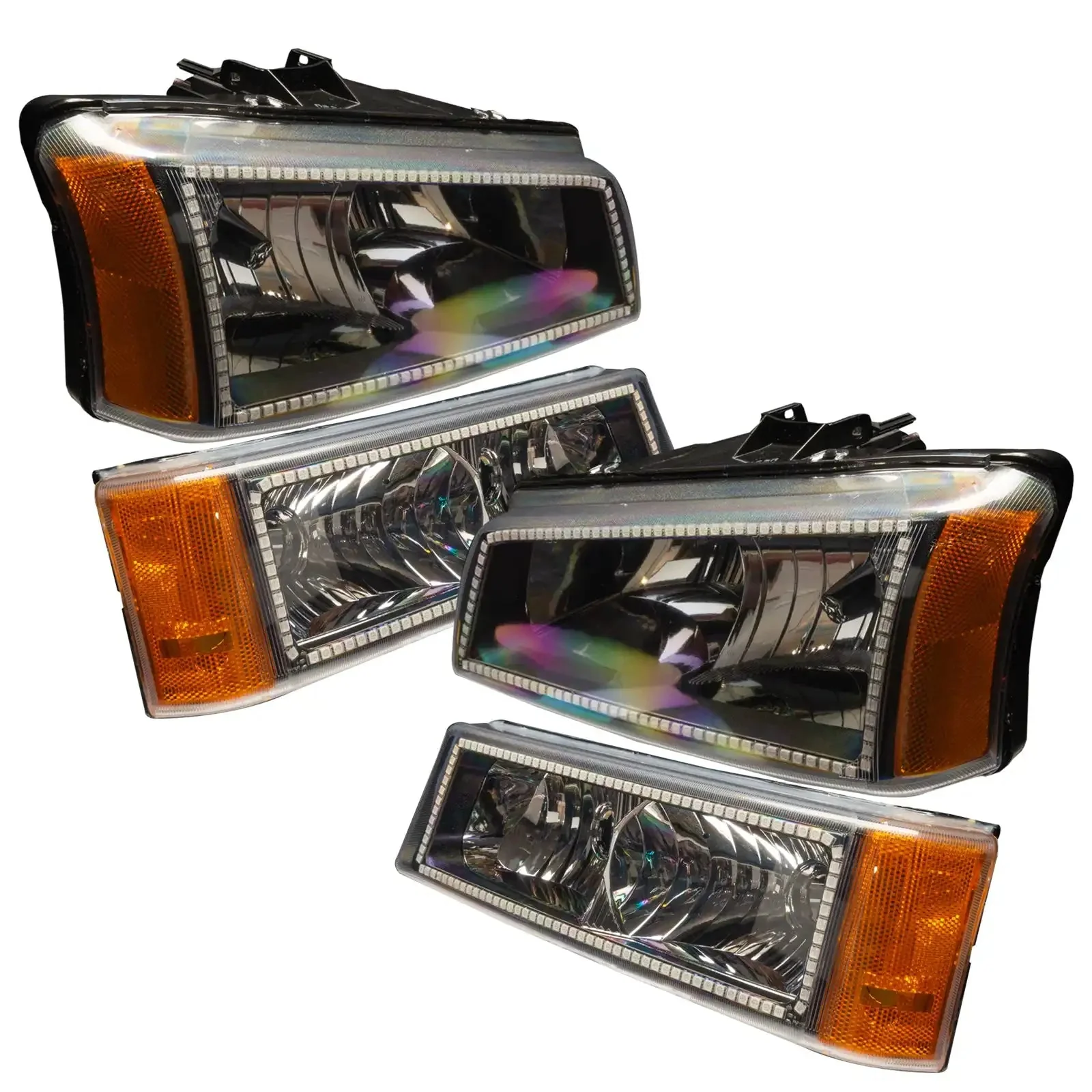 2003-2006 Chevy Silverado Pre-Assembled Headlights w/ Parking Lights - Image 16
