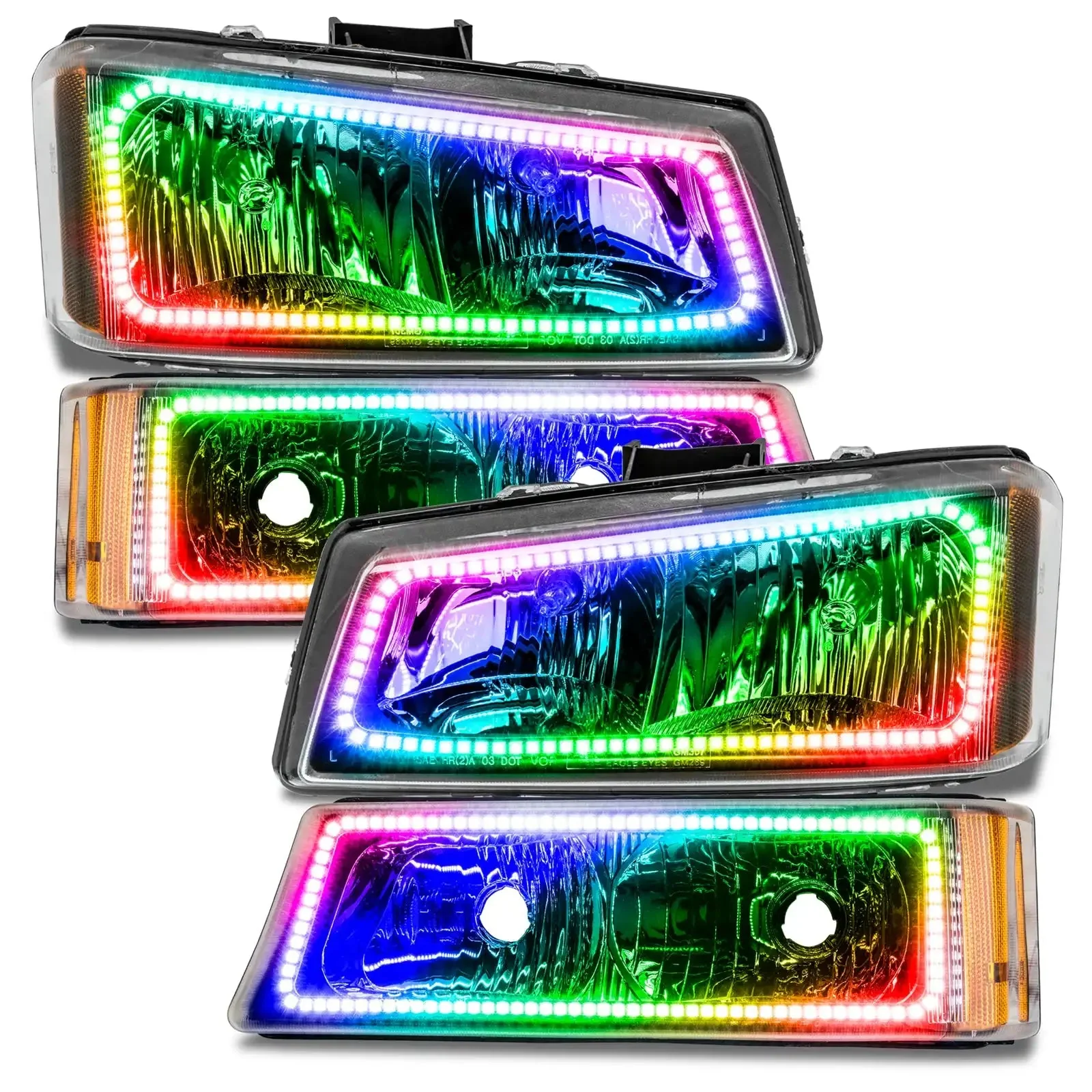 2003-2006 Chevy Silverado Pre-Assembled Headlights w/ Parking Lights - Image 5