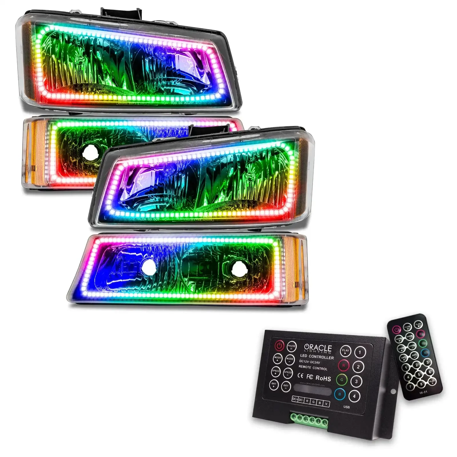 2003-2006 Chevy Silverado Pre-Assembled Headlights w/ Parking Lights - Image 8