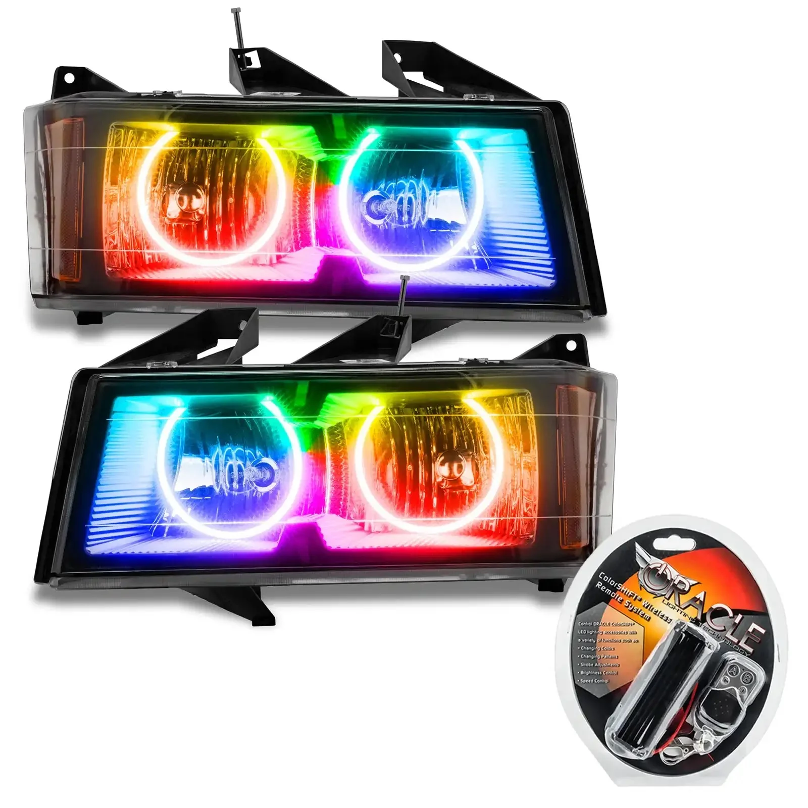ORACLE Lighting 2004-2012 Chevrolet Colorado Pre-Assembled LED Halo Headlights - Image 12