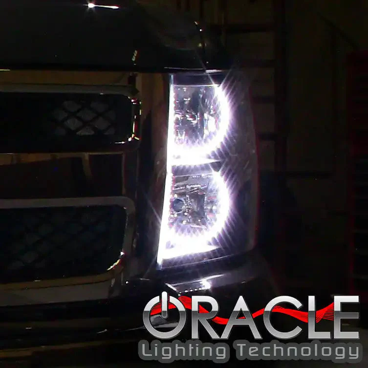 ORACLE Lighting 2007-2013 GMC Sierra LED Headlight Halo Kit (Round Style) - Image 4