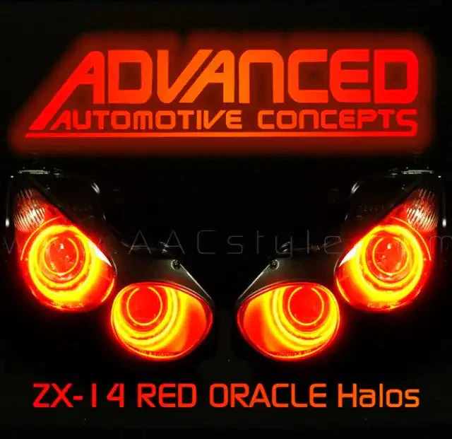 ORACLE Lighting 2007-2015 Kawasaki ZX-14R LED Headlight Halo Kit - Image 5