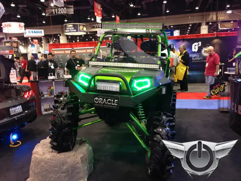 ORACLE Lighting 2009-2016 Polaris RZR LED Headlight Halo Kit - Image 9