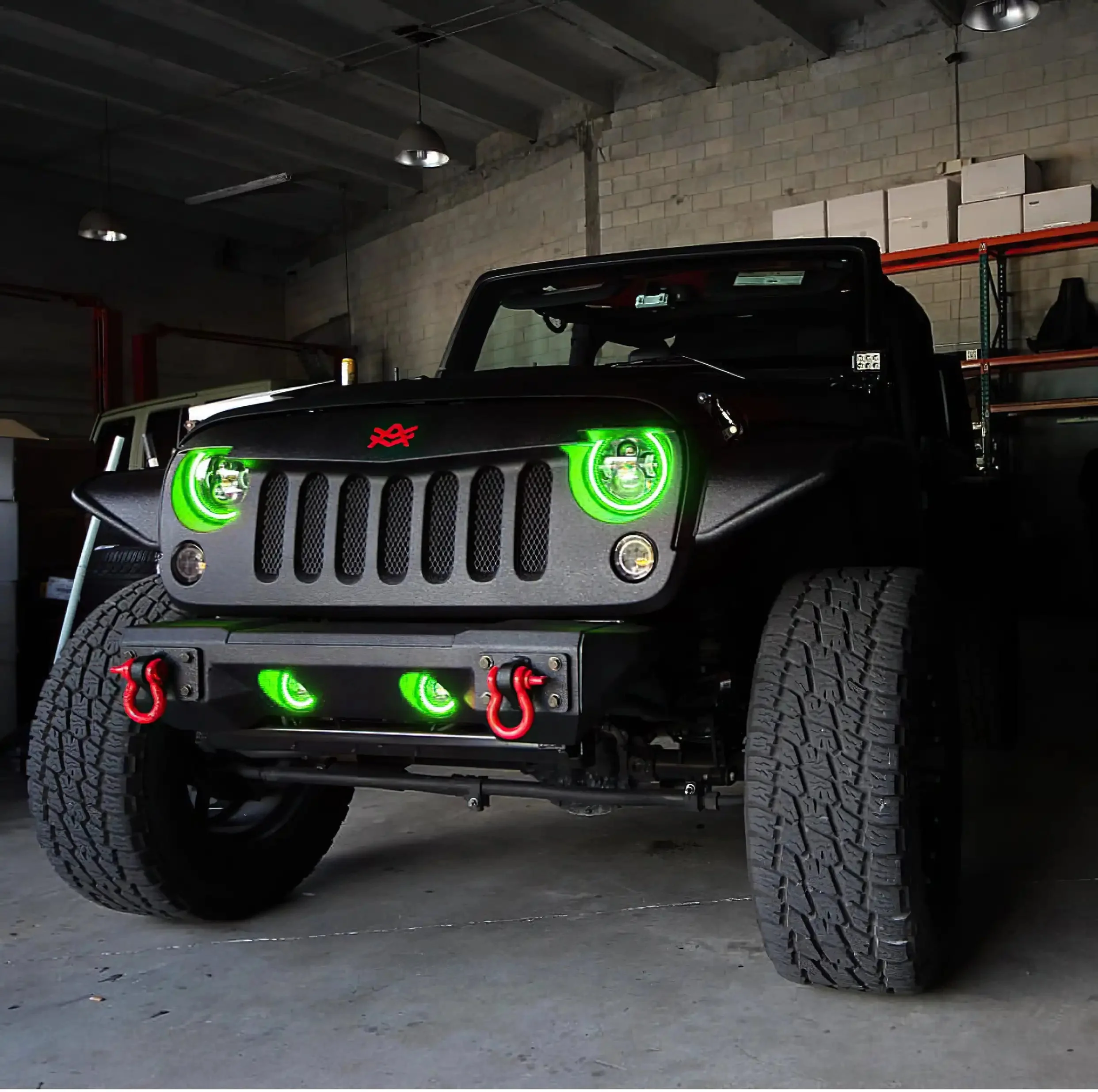 ORACLE Lighting 2007-2018 Jeep Wrangler JK LED Surface Mount Fog Light Halo Kit - Image 17