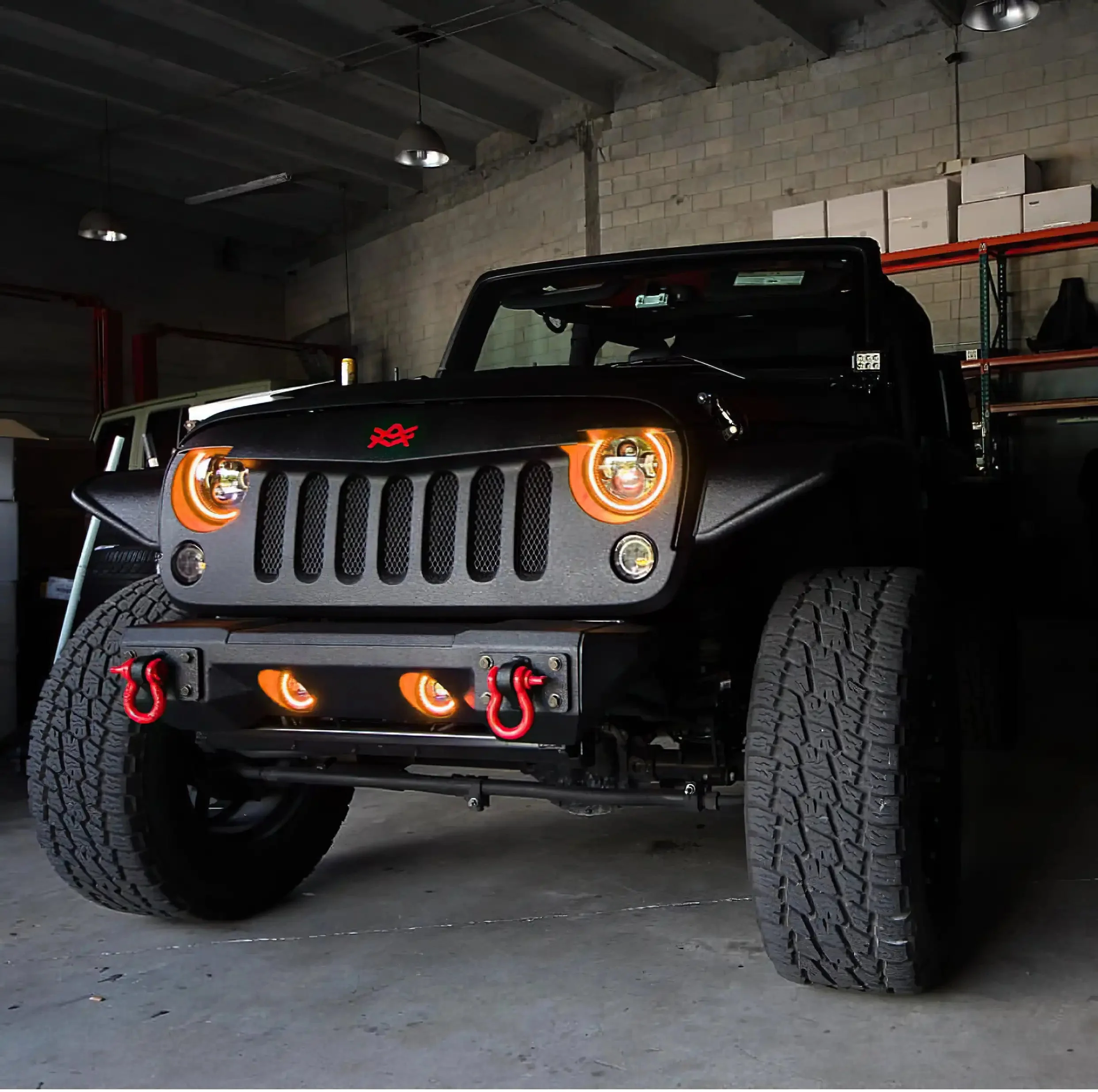ORACLE Lighting 2007-2018 Jeep Wrangler JK LED Surface Mount Fog Light Halo Kit - Image 21