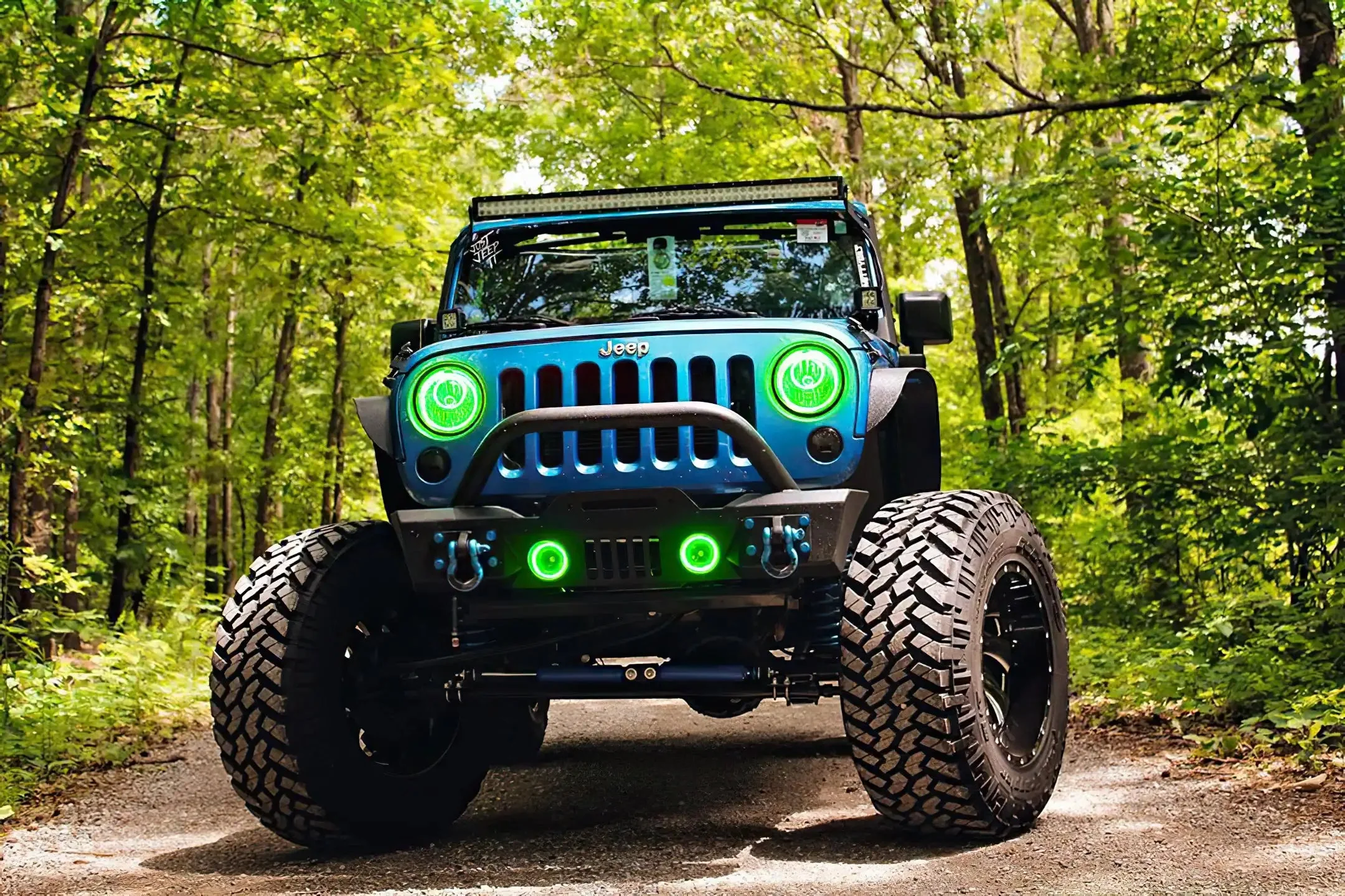 ORACLE Lighting 2007-2018 Jeep Wrangler JK LED Surface Mount Fog Light Halo Kit - Image 22