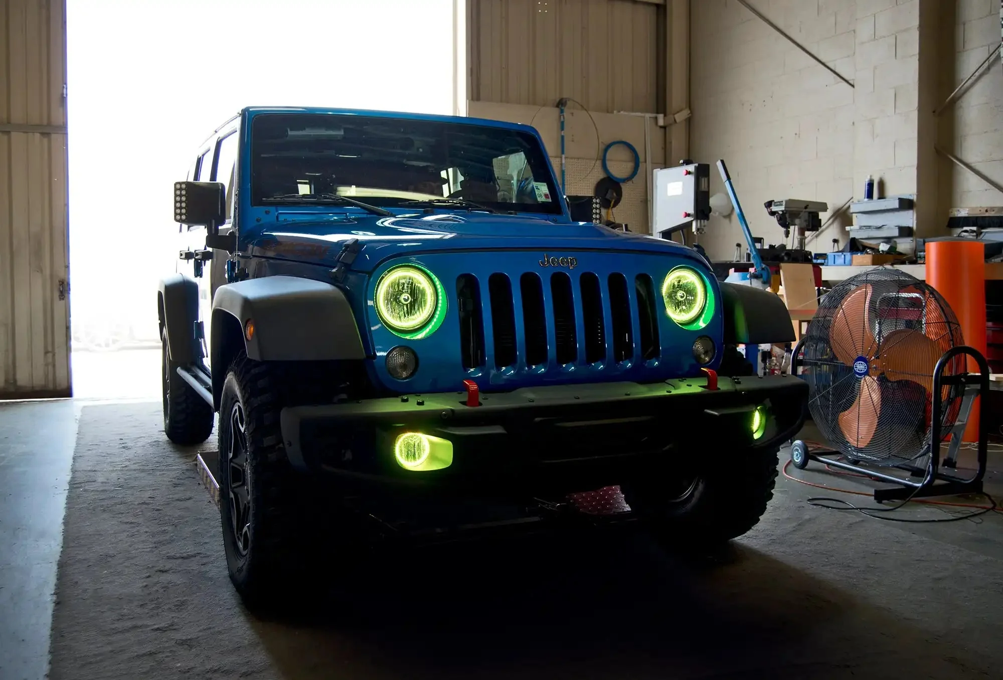 ORACLE Lighting 2007-2018 Jeep Wrangler JK LED Surface Mount Fog Light Halo Kit - Image 24