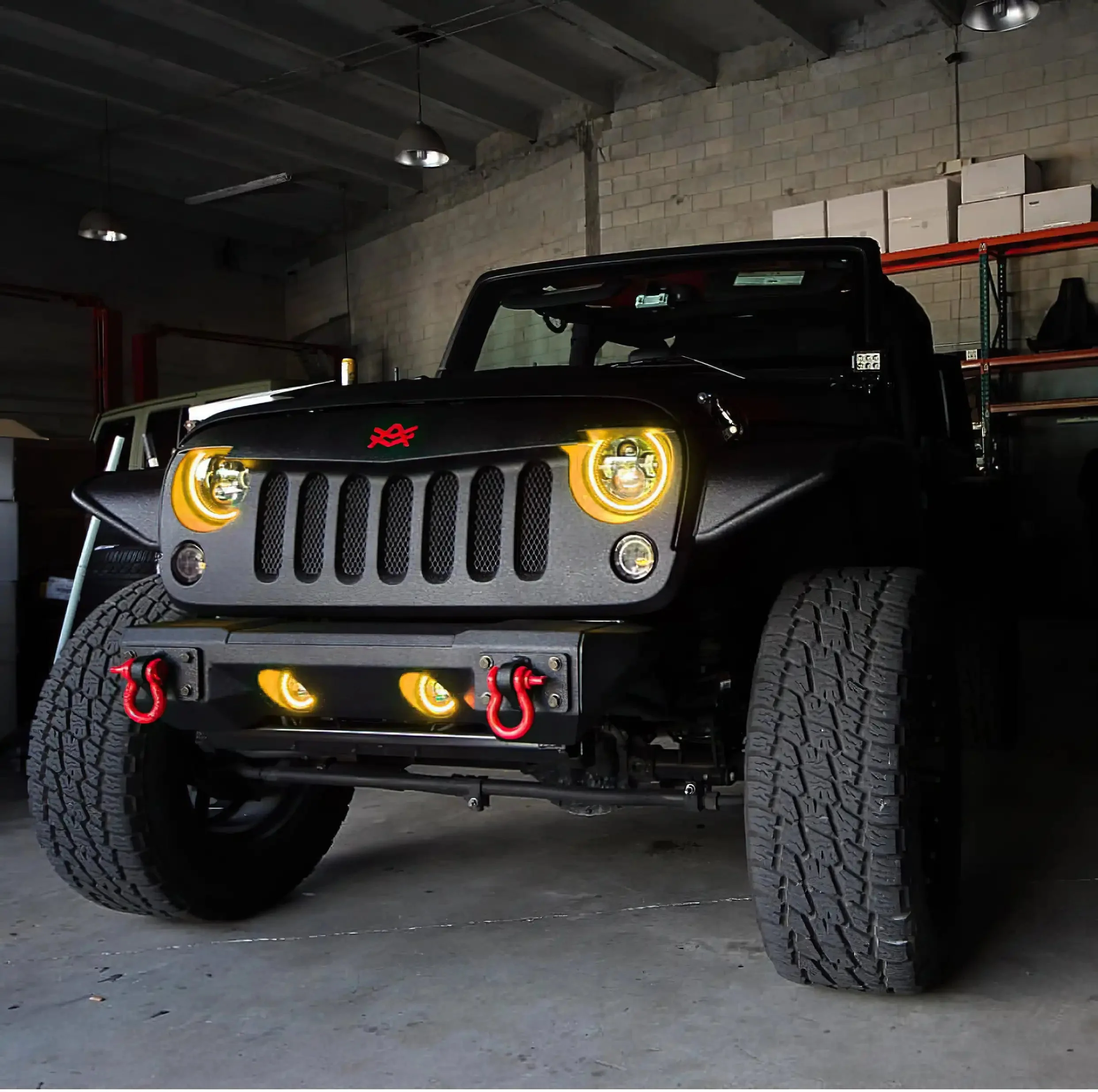 ORACLE Lighting 2007-2018 Jeep Wrangler JK LED Surface Mount Fog Light Halo Kit - Image 25