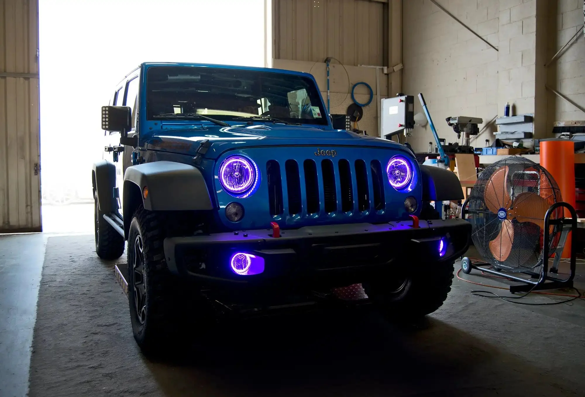 ORACLE Lighting 2007-2018 Jeep Wrangler JK LED Surface Mount Fog Light Halo Kit - Image 27