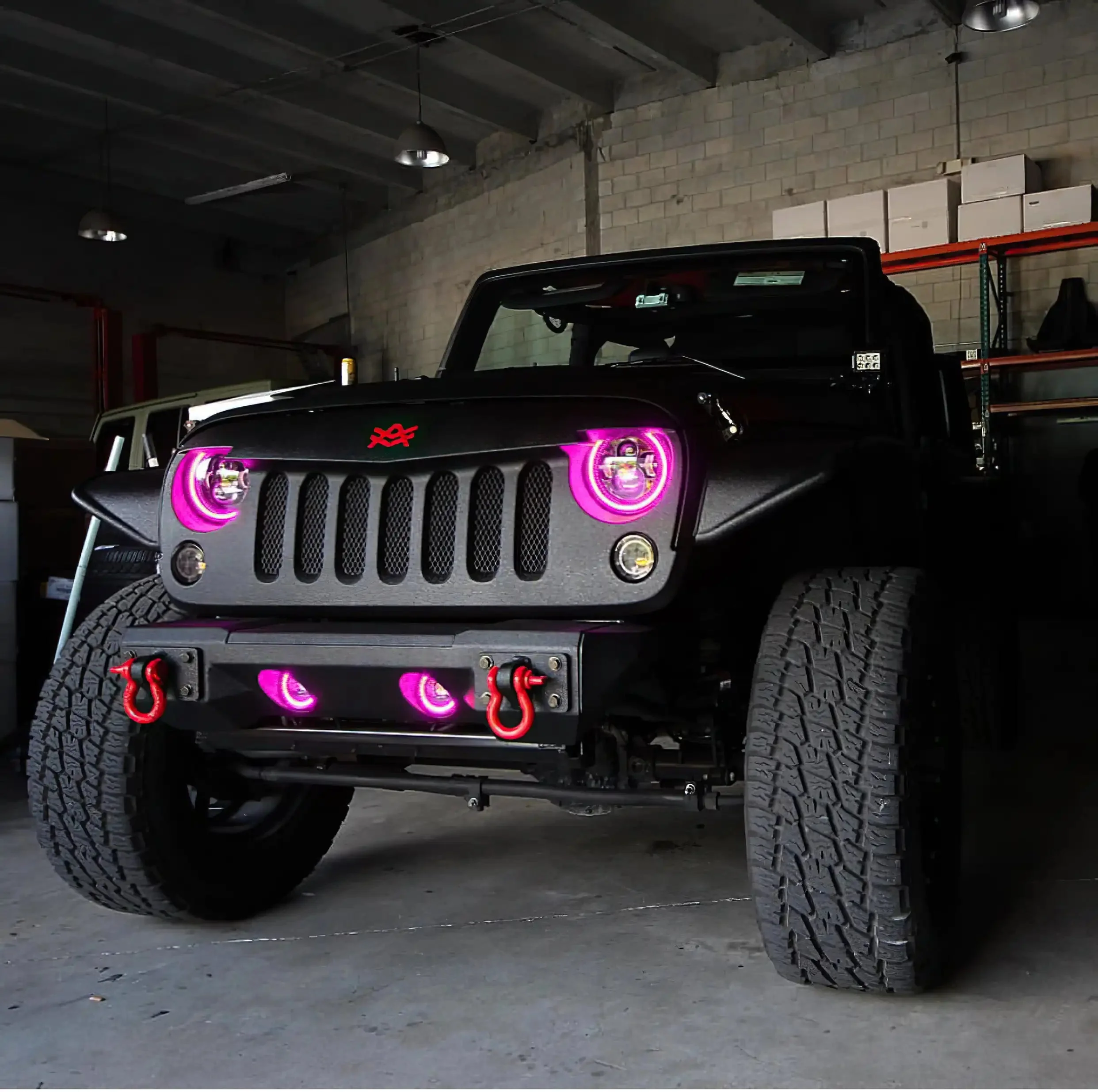 ORACLE Lighting 2007-2018 Jeep Wrangler JK LED Surface Mount Fog Light Halo Kit - Image 32