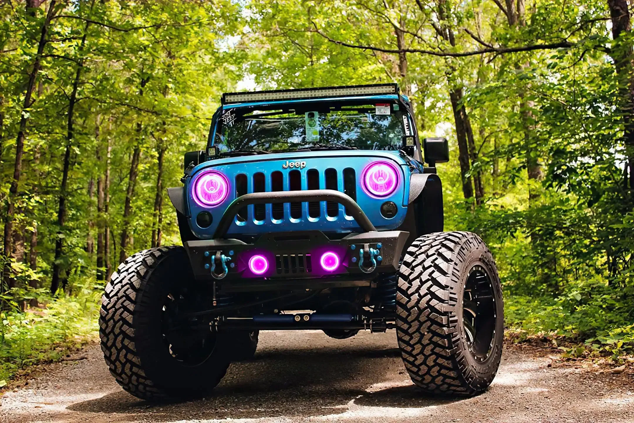 ORACLE Lighting 2007-2018 Jeep Wrangler JK LED Surface Mount Fog Light Halo Kit - Image 33