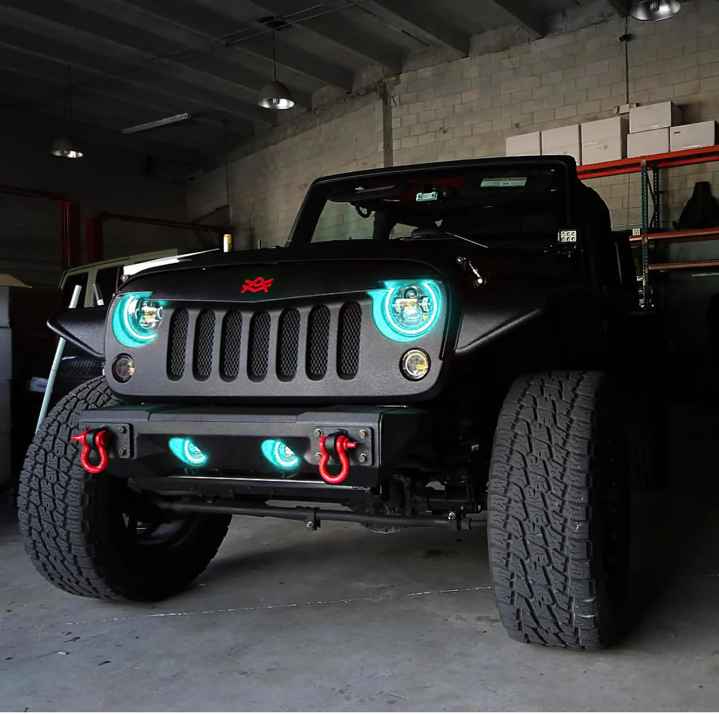ORACLE Lighting 2007-2018 Jeep Wrangler JK LED Surface Mount Fog Light Halo Kit - Image 35