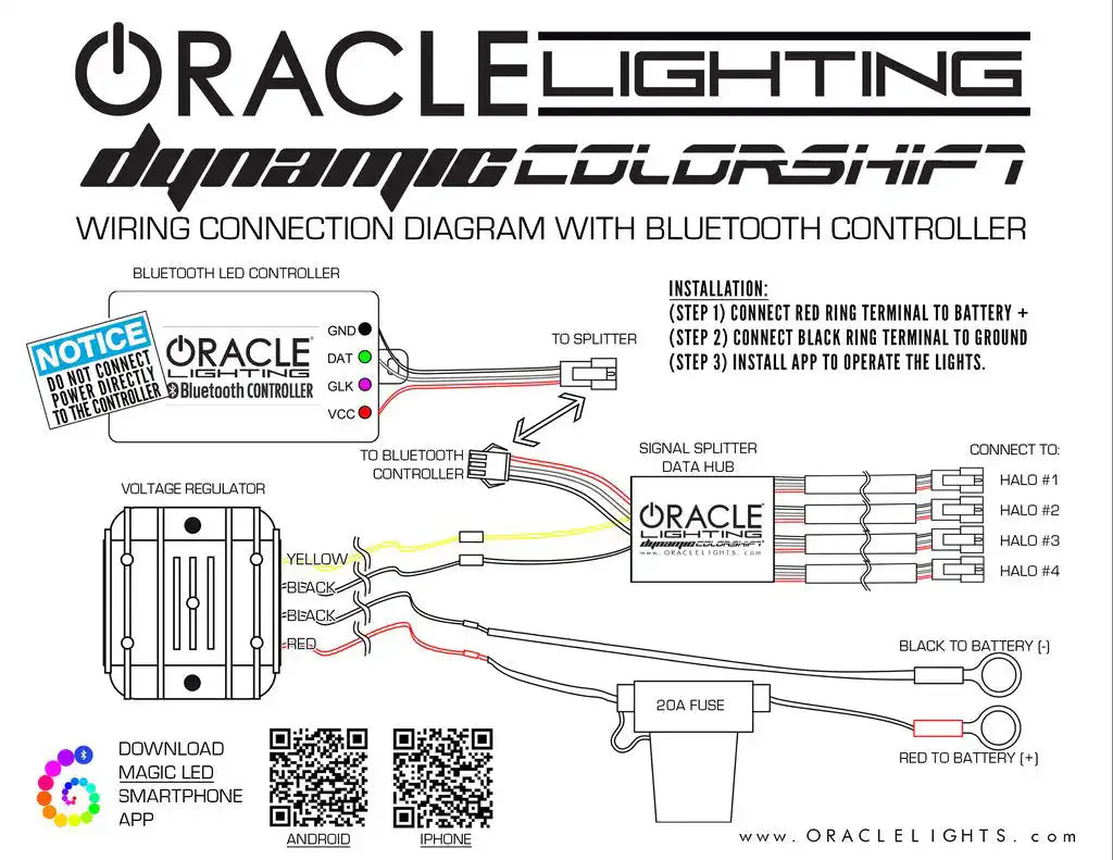ORACLE Lighting 2008-2014 Dodge Challenger Dynamic ColorSHIFT Headlight Halo Kit - Standard Mount - Image 5