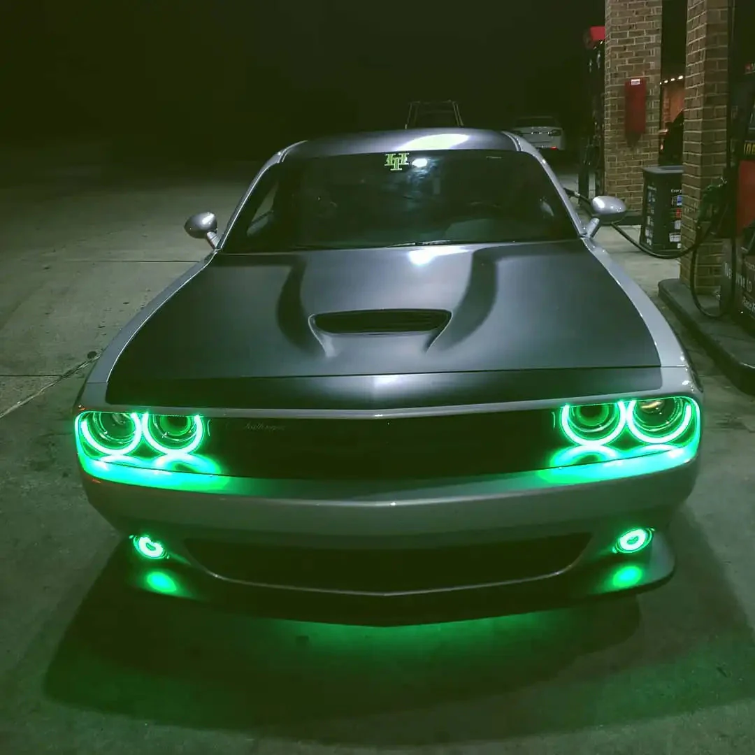 ORACLE Lighting 2008-2014 Dodge Challenger LED Fog Light Halo Kit - Standard Mount - Image 11