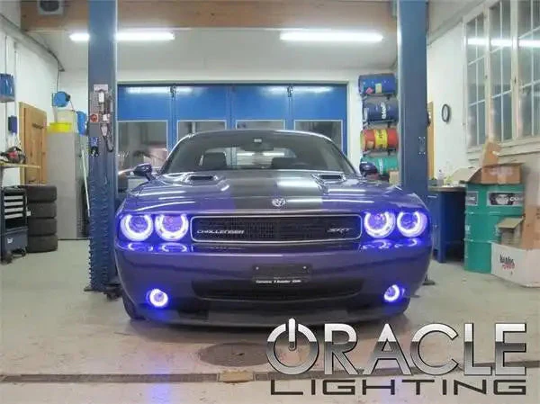 ORACLE Lighting 2008-2014 Dodge Challenger LED Fog Light Halo Kit - Standard Mount - Image 5