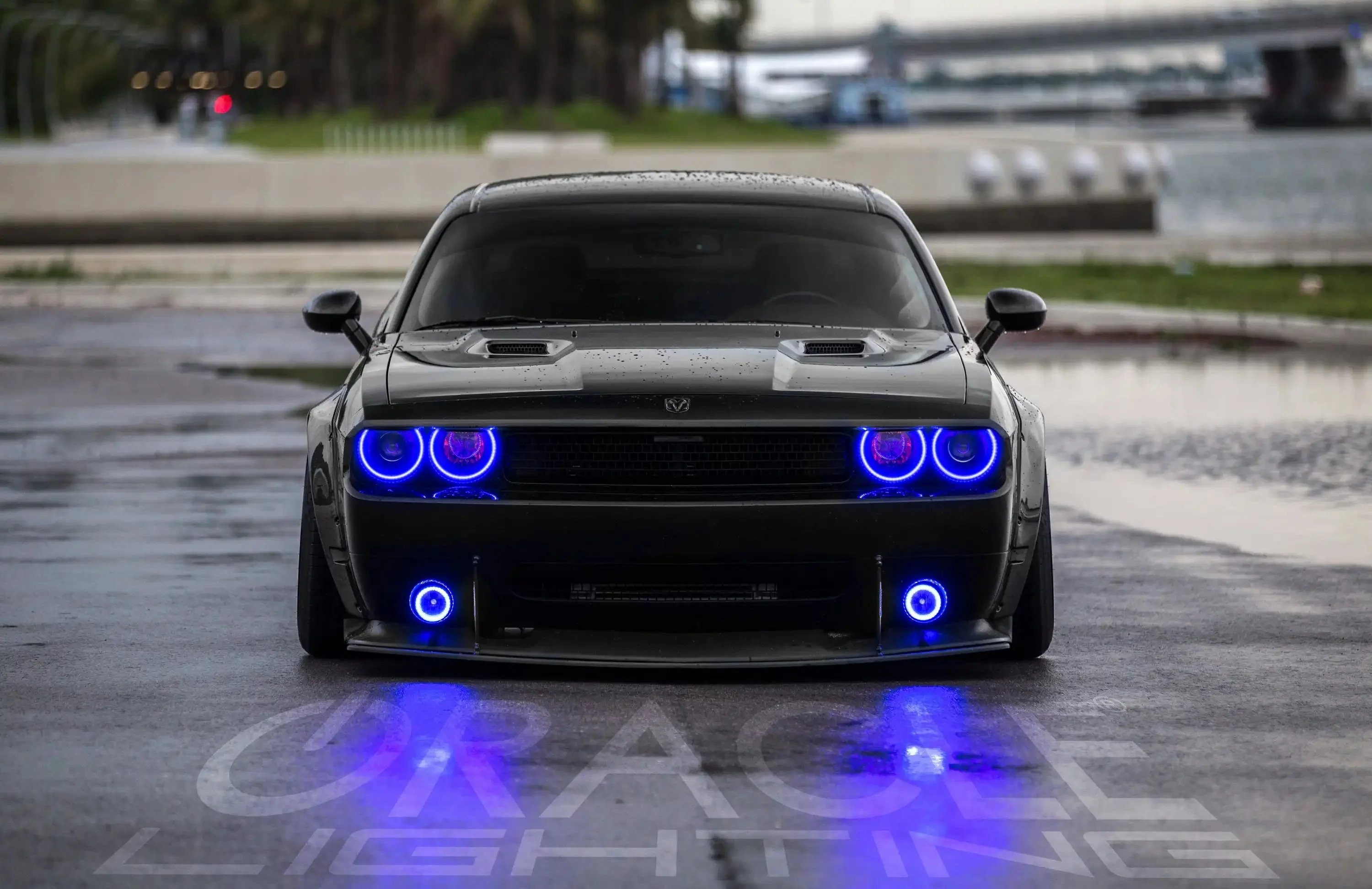 ORACLE Lighting 2008-2014 Dodge Challenger LED Fog Light Halo Kit - Standard Mount - Image 6