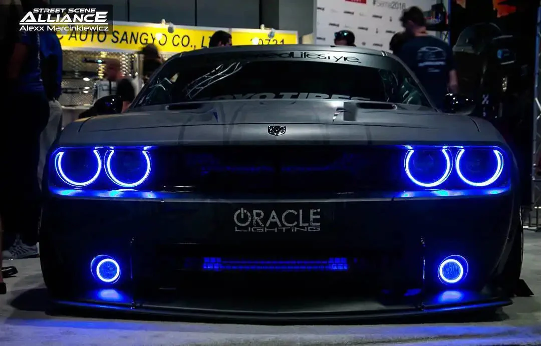 ORACLE Lighting 2008-2014 Dodge Challenger LED Fog Light Halo Kit - Standard Mount - Image 8