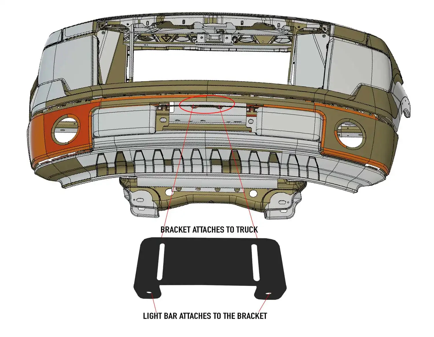 2009-2017 Ford F-150/F-250/F-350 Super Duty Bumper Mount Bracket - Image 5