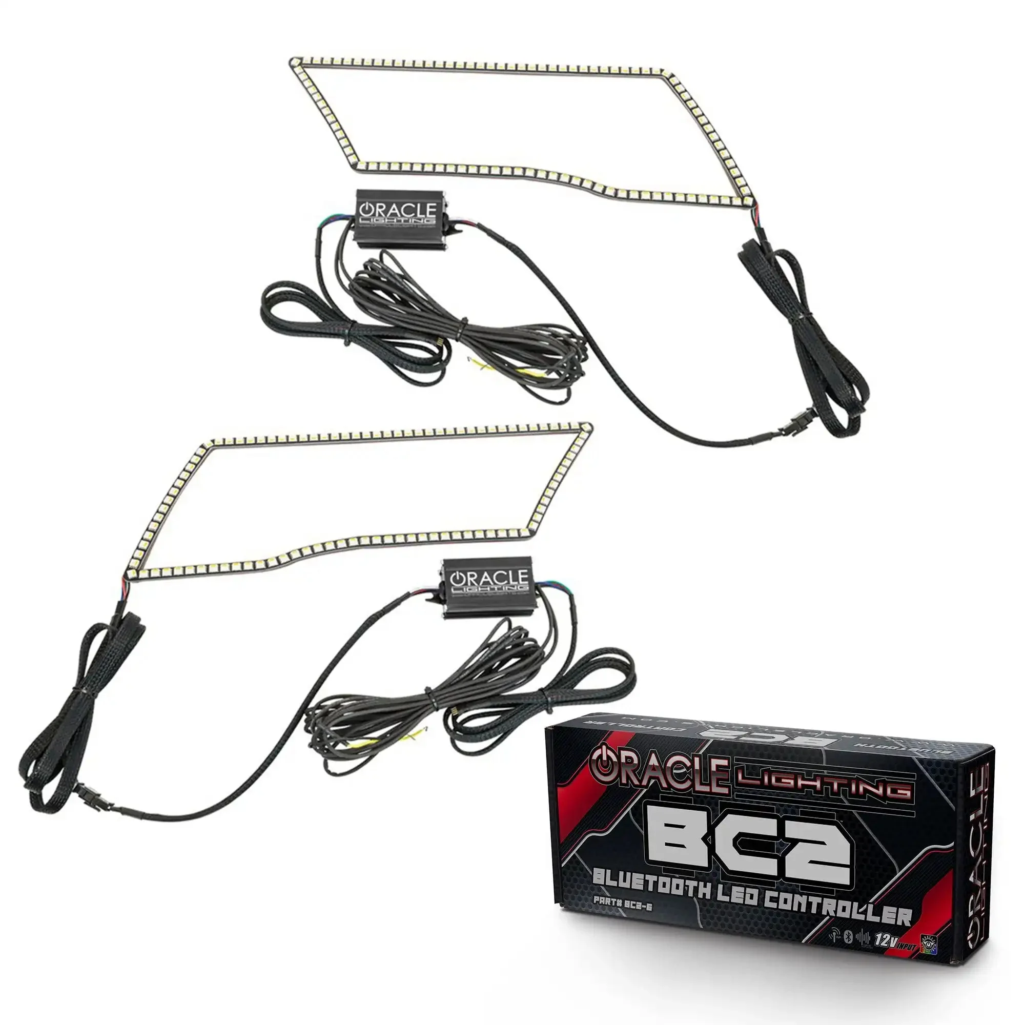 ORACLE Lighting 2009-2018 Ram RGB+A ColorSHIFT+ Switchback Quad Headlight Halo Kit - Image 8