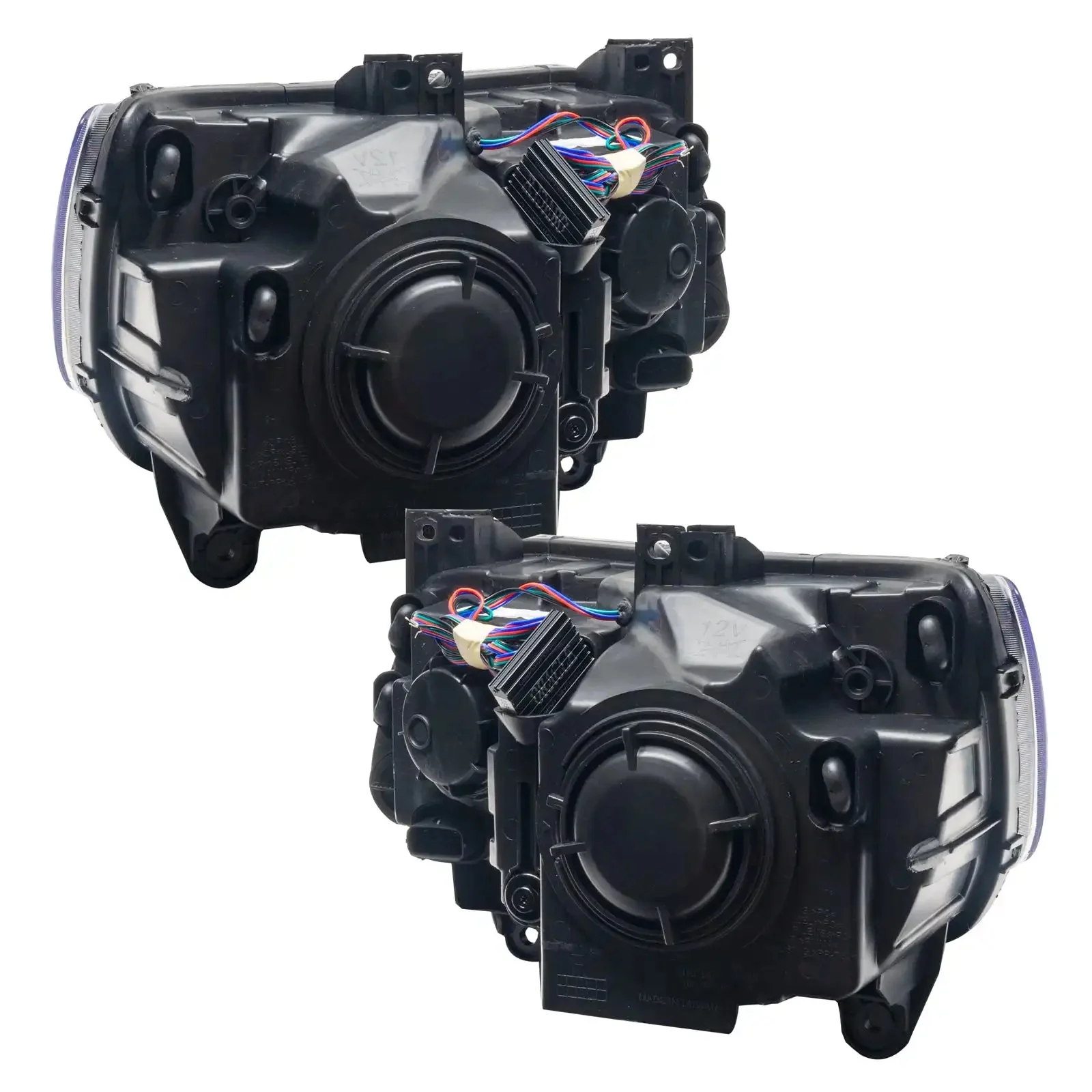 2011-2014 Chrysler 300C NON HID Pre-Assembled Headlights - Black Housing - Image 16
