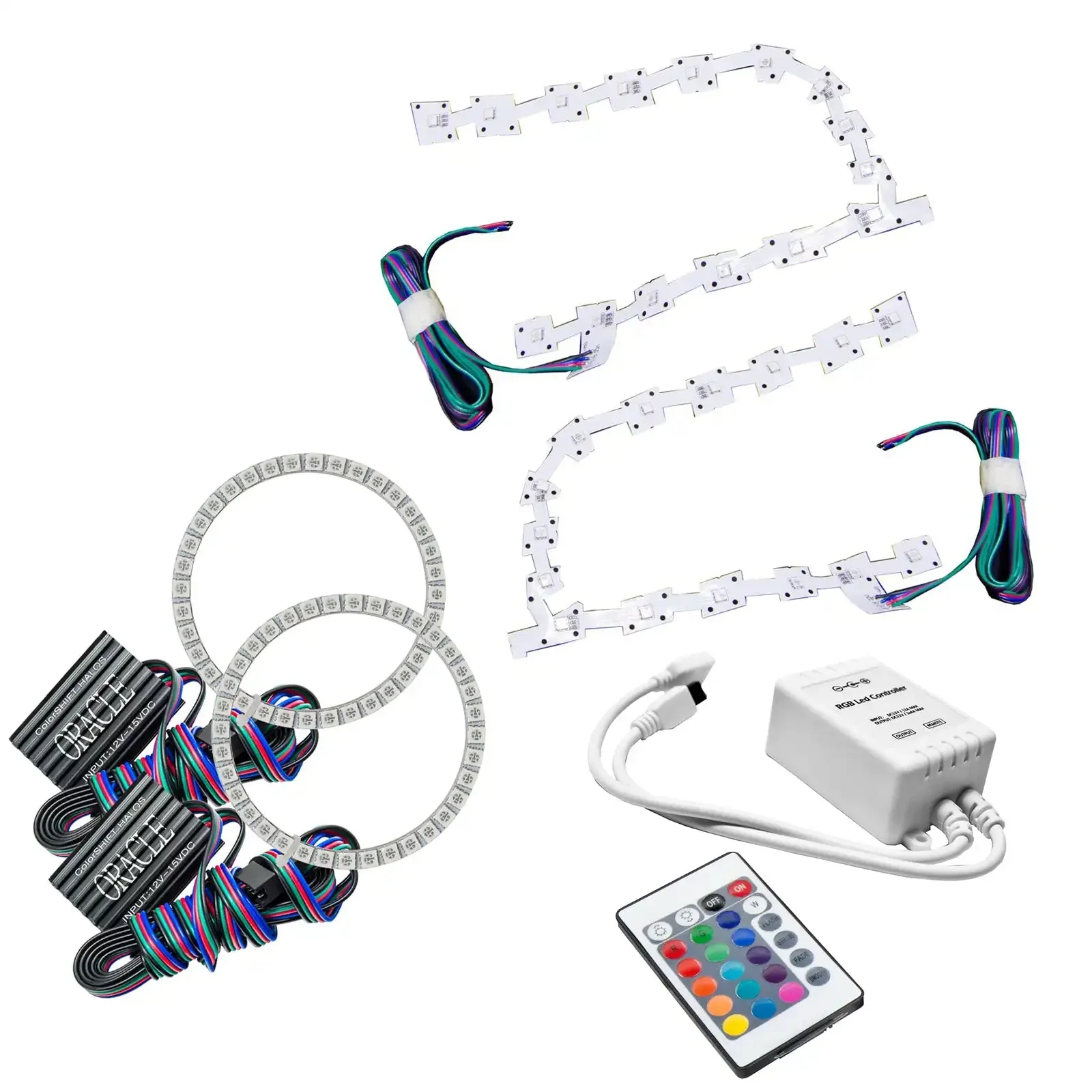 ORACLE Lighting 2011-2019 Chrysler 300C ColorSHIFT DRL Upgrade w/Halo Kit - Image 9