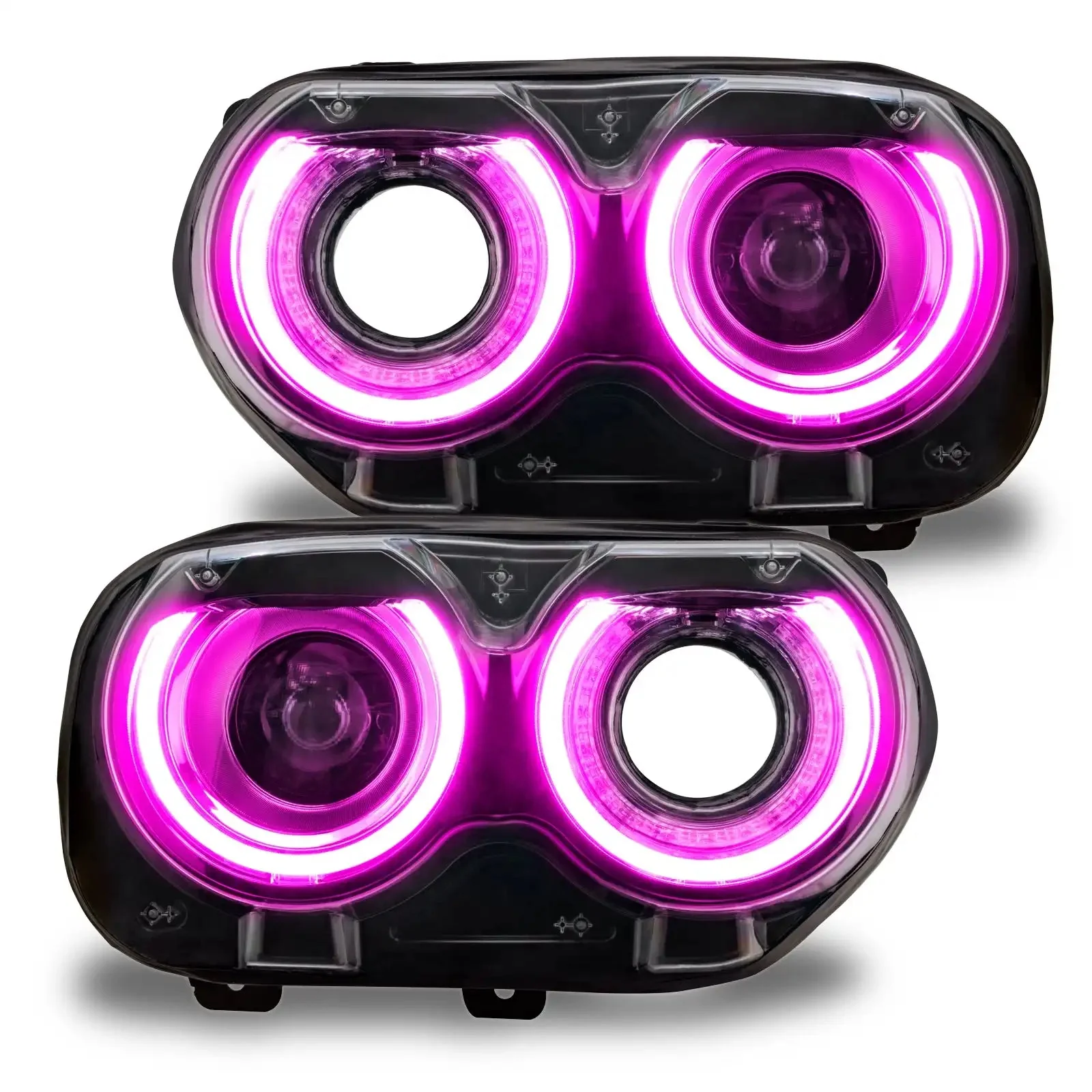 ORACLE Lighting 2015-2023 Dodge Challenger ColorSHIFT RGB+W Headlight DRL Upgrade Kit - Image 13