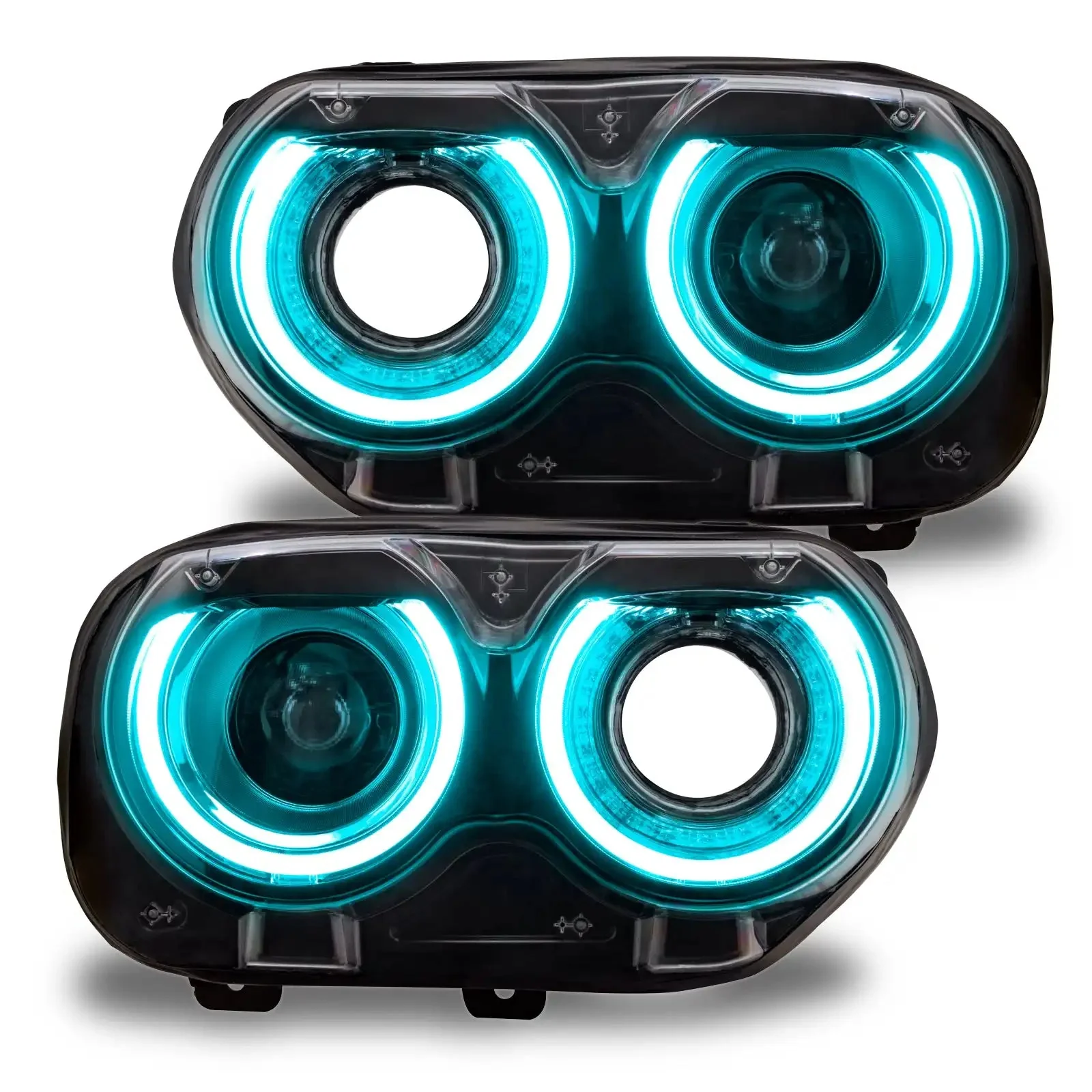 ORACLE Lighting 2015-2023 Dodge Challenger ColorSHIFT RGB+W Headlight DRL Upgrade Kit - Image 14