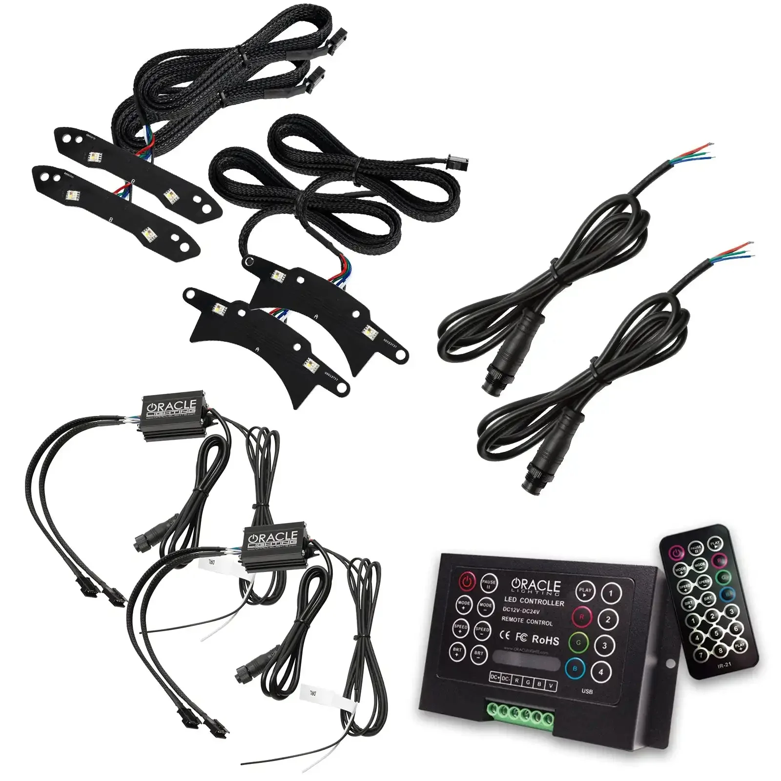 ORACLE Lighting 2015-2023 Dodge Challenger ColorSHIFT RGB+W Headlight DRL Upgrade Kit - Image 22