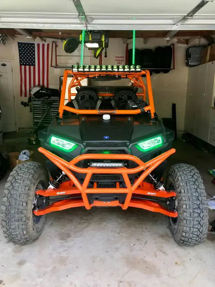 ORACLE Lighting 2014-2023 Polaris RZR 900 / 1000 Turbo Dynamic ColorSHIFT RGB+A Surface Mount Headlight Halo Kit - Image 11