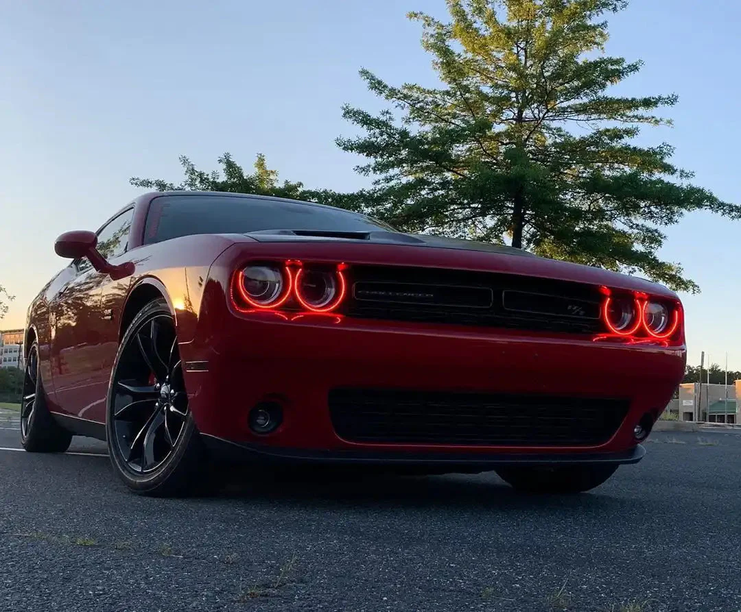 ORACLE Lighting 2015-2023 Dodge Challenger Dynamic ColorSHIFT Headlight Halo Kit - Surface Mount - Image 34
