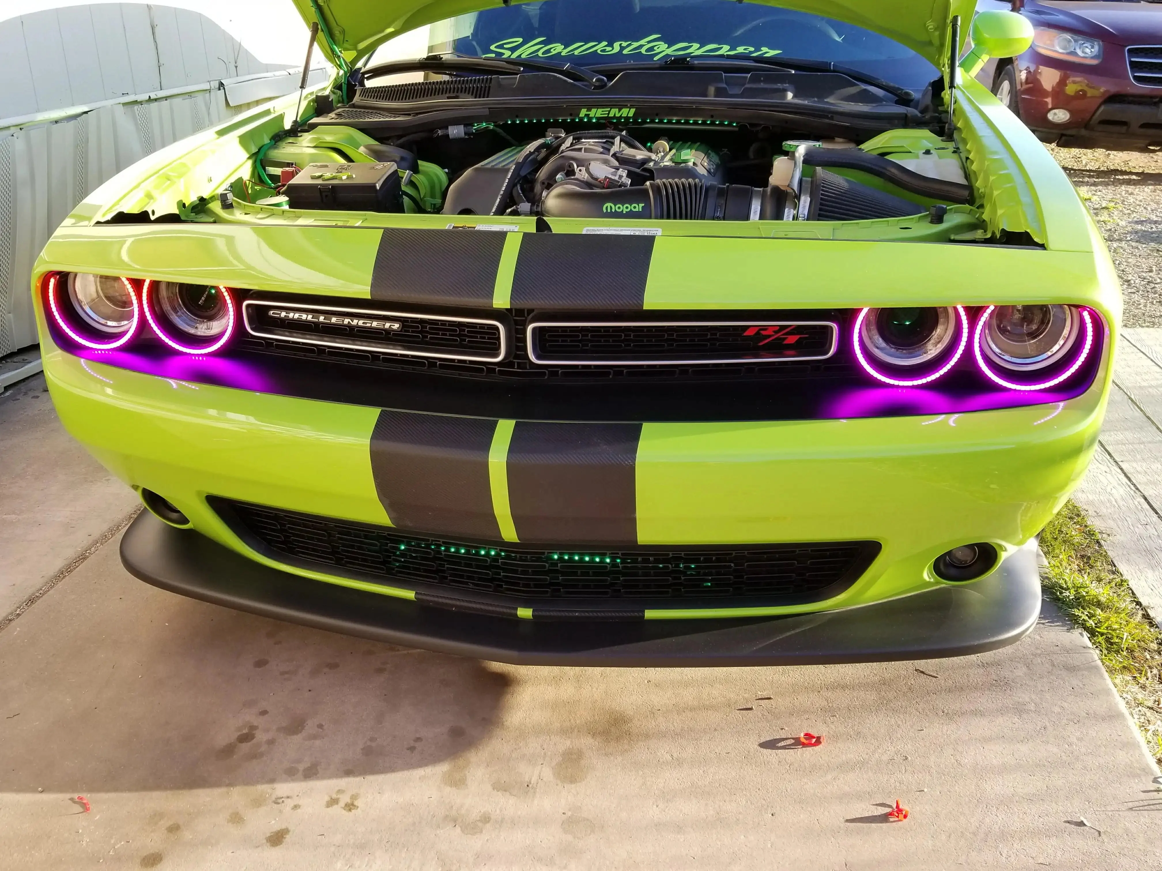 ORACLE Lighting 2015-2023 Dodge Challenger LED Surface Mount Headlight Halo Kit - Image 13