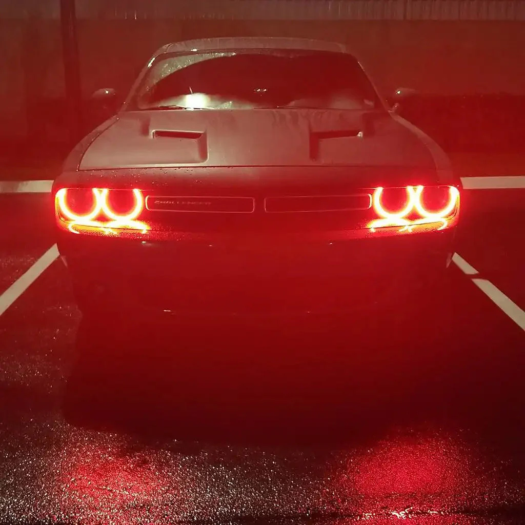 ORACLE Lighting 2015-2023 Dodge Challenger LED Surface Mount Headlight Halo Kit - Image 20