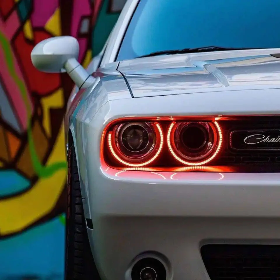 ORACLE Lighting 2015-2023 Dodge Challenger LED Surface Mount Headlight Halo Kit - Image 21