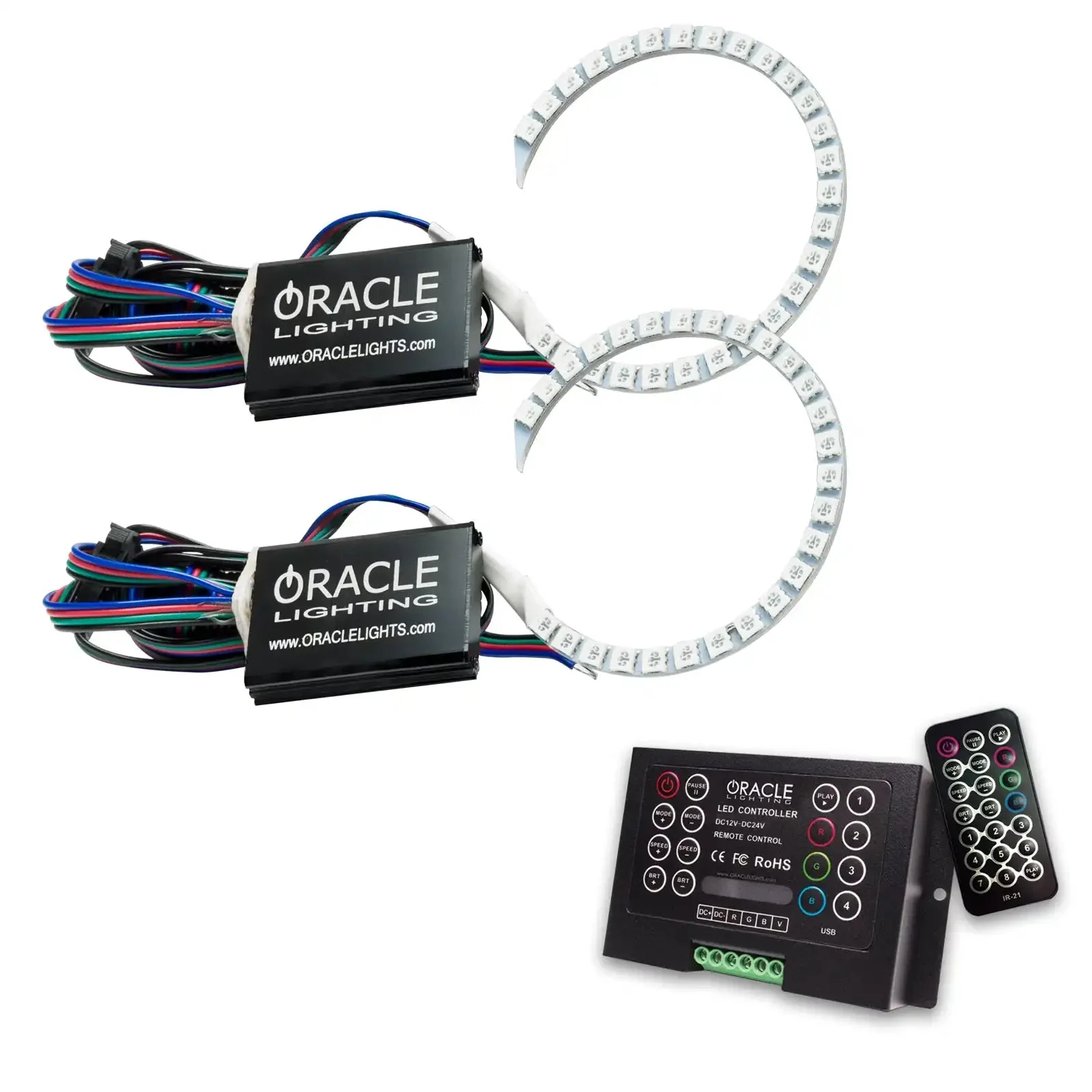 ORACLE Lighting 2018-2023 Ford Mustang LED Headlight Halo Kit - Image 6