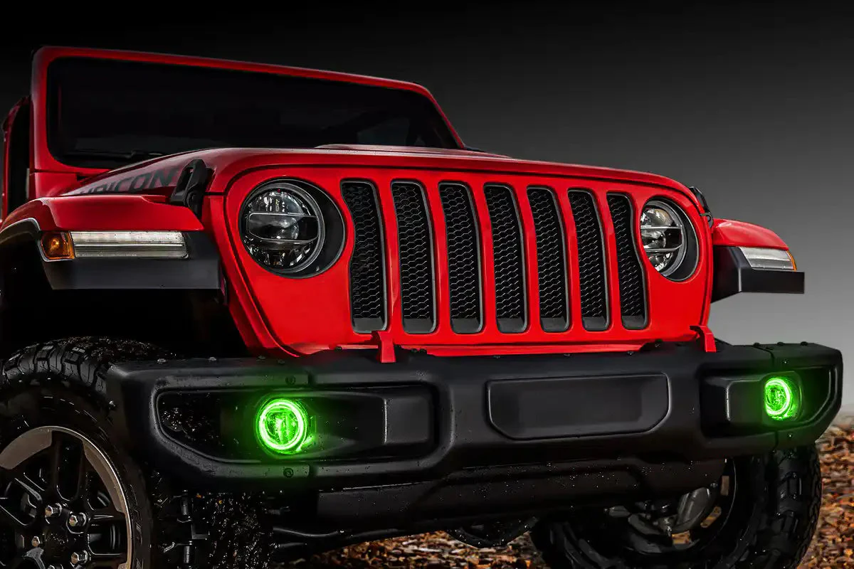 ORACLE Lighting 2018-2025 Jeep Wrangler JL LED Surface Mount Fog Light Halo Kit - Image 8