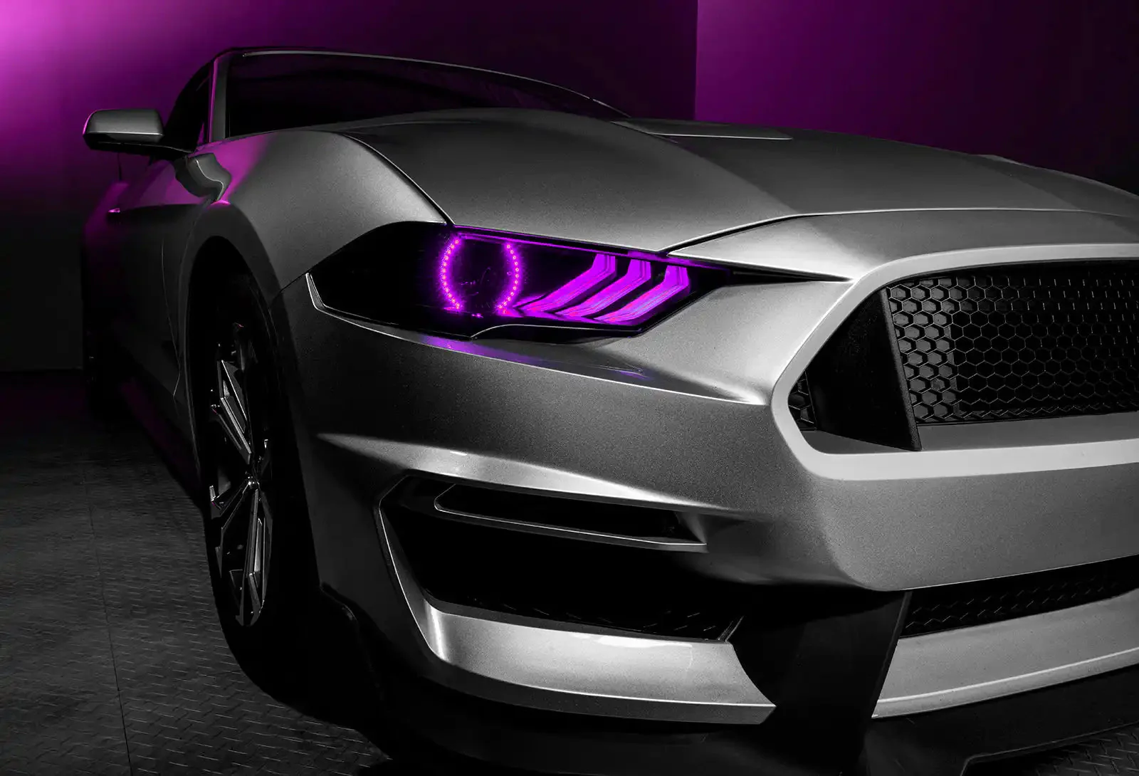 ORACLE Lighting 2018-2023 Ford Mustang Dynamic ColorSHIFT DRL Upgrade w/Halo Kit & Sequential Turn Signal - Image 39
