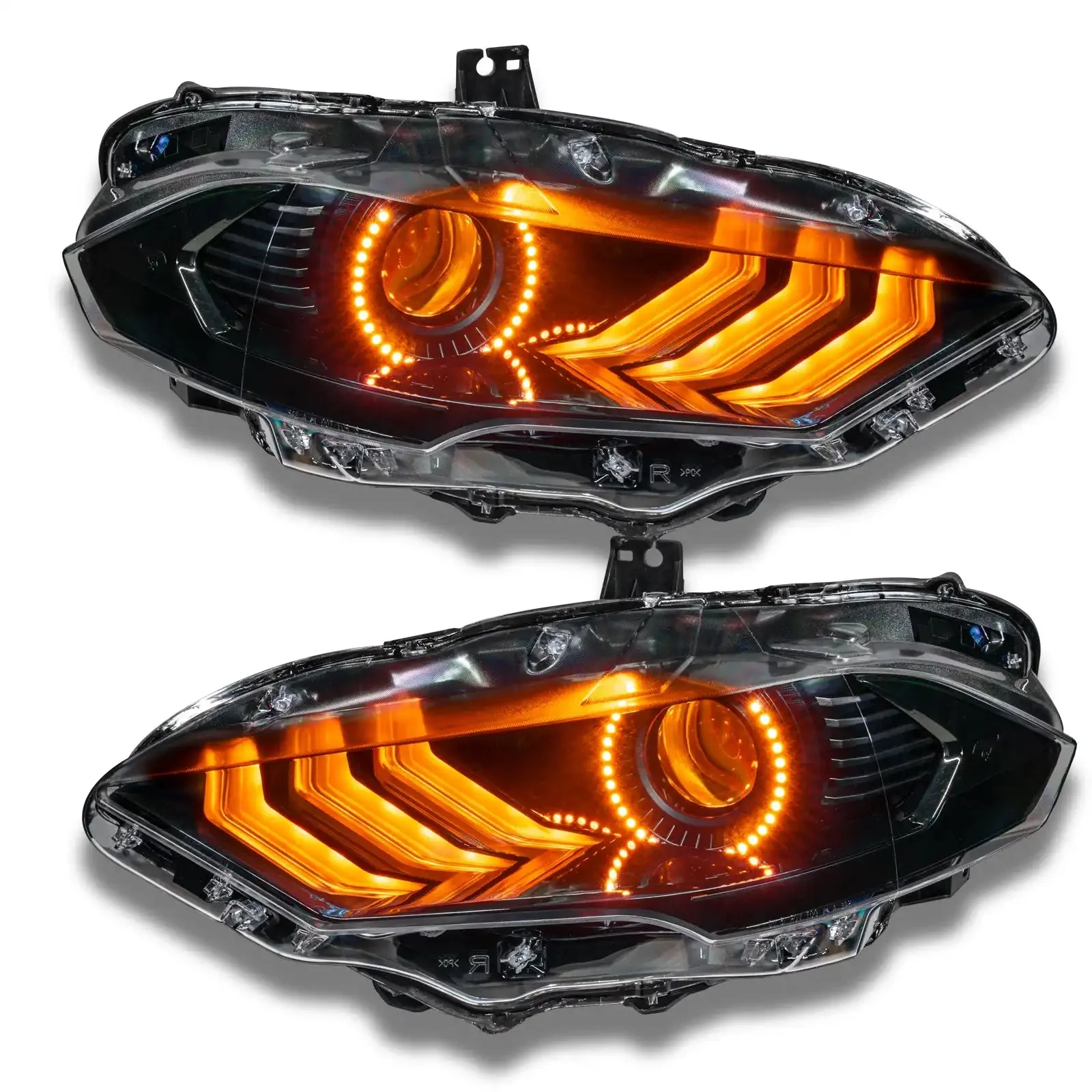 ORACLE Lighting 2018-2023 Ford Mustang Dynamic ColorSHIFT DRL Upgrade w/Halo Kit & Sequential Turn Signal - Image 9
