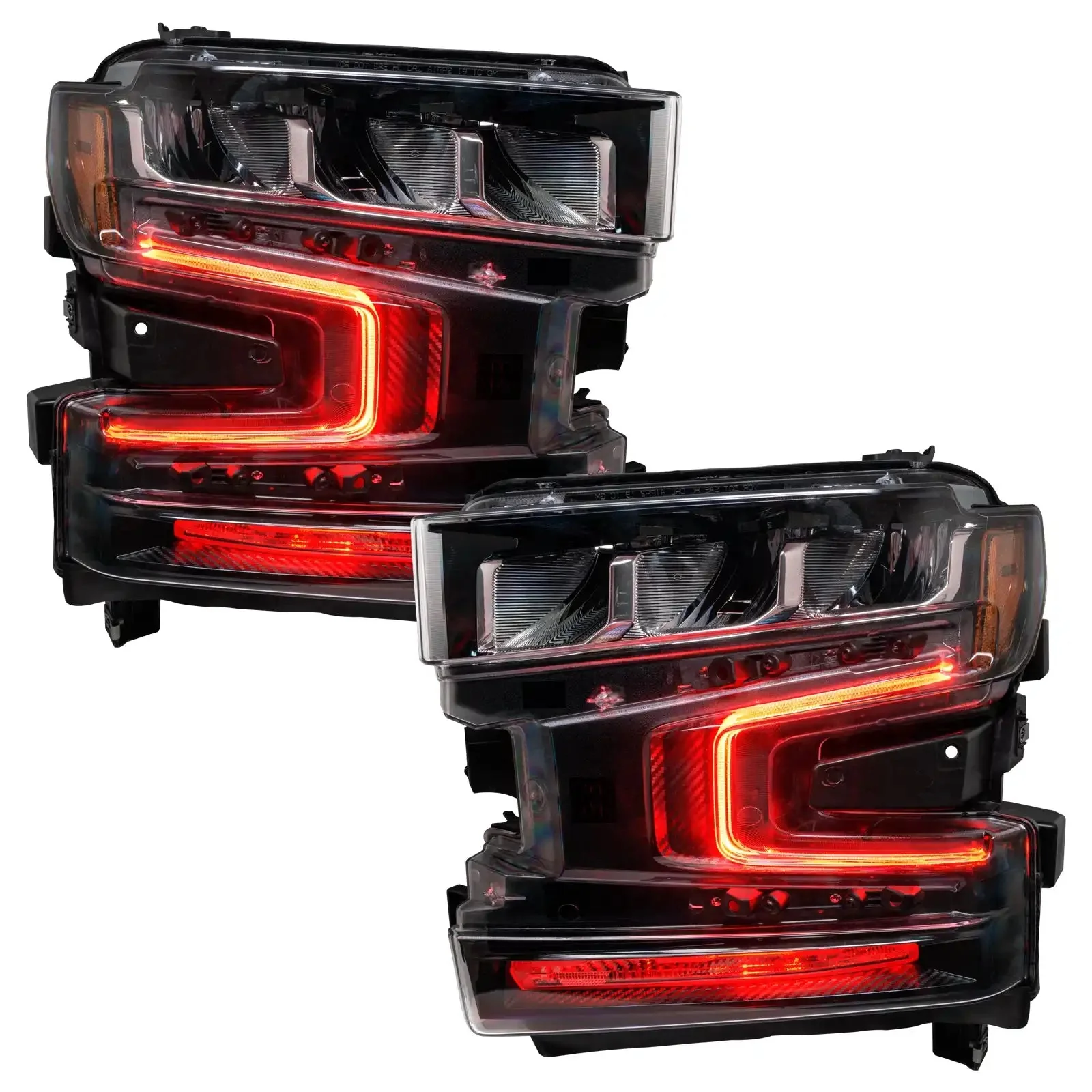 ORACLE Lighting 2019-2022 Chevrolet Silverado 1500 ColorSHIFT RGB+W Headlight DRL Upgrade Kit - Image 7