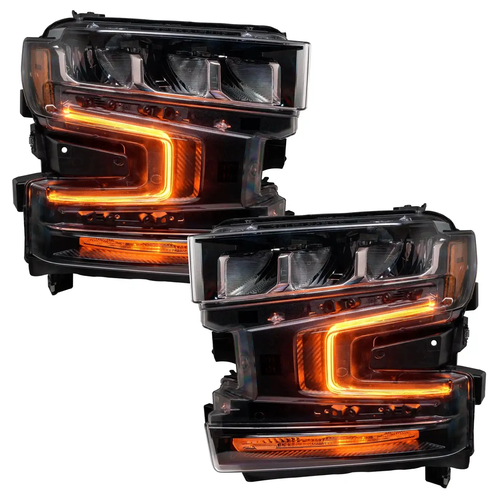 ORACLE Lighting 2019-2022 Chevrolet Silverado 1500 ColorSHIFT RGB+W Headlight DRL Upgrade Kit - Image 9