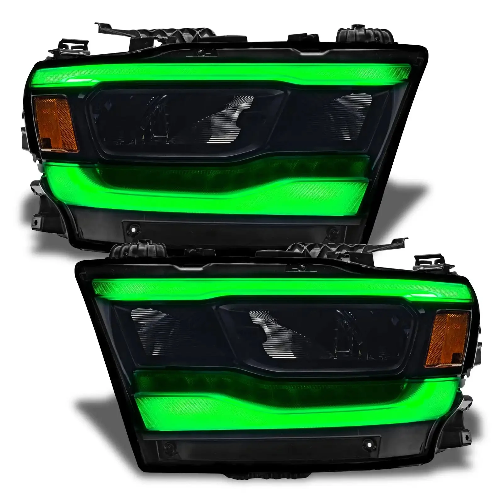 ORACLE Lighting 2019-2024 Dodge RAM 1500 ColorSHIFT RGB+W Headlight DRL Upgrade Kit - Reflector LED Headlights - Image 10